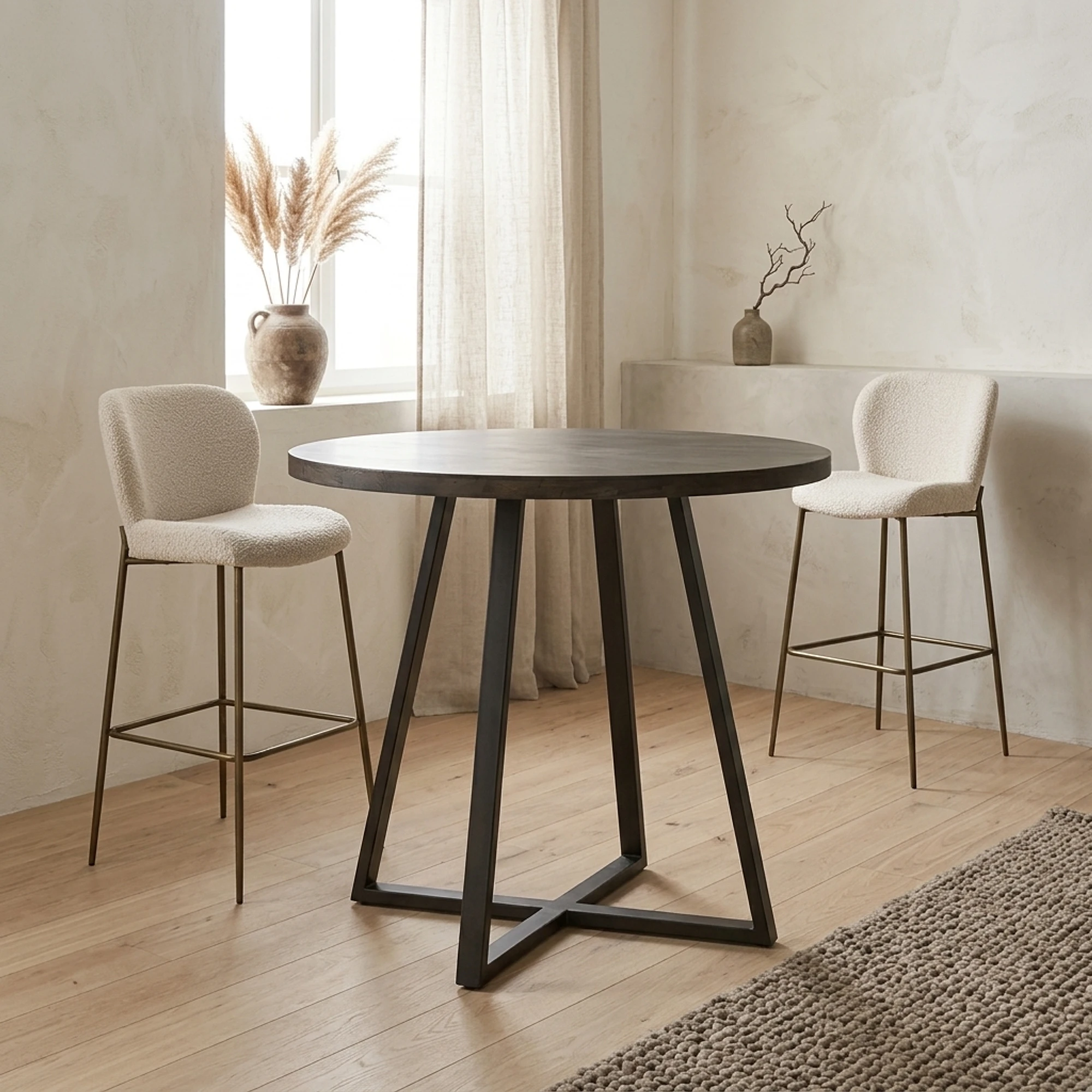 Scala Bar Table brown round 100 cm - Tower Living