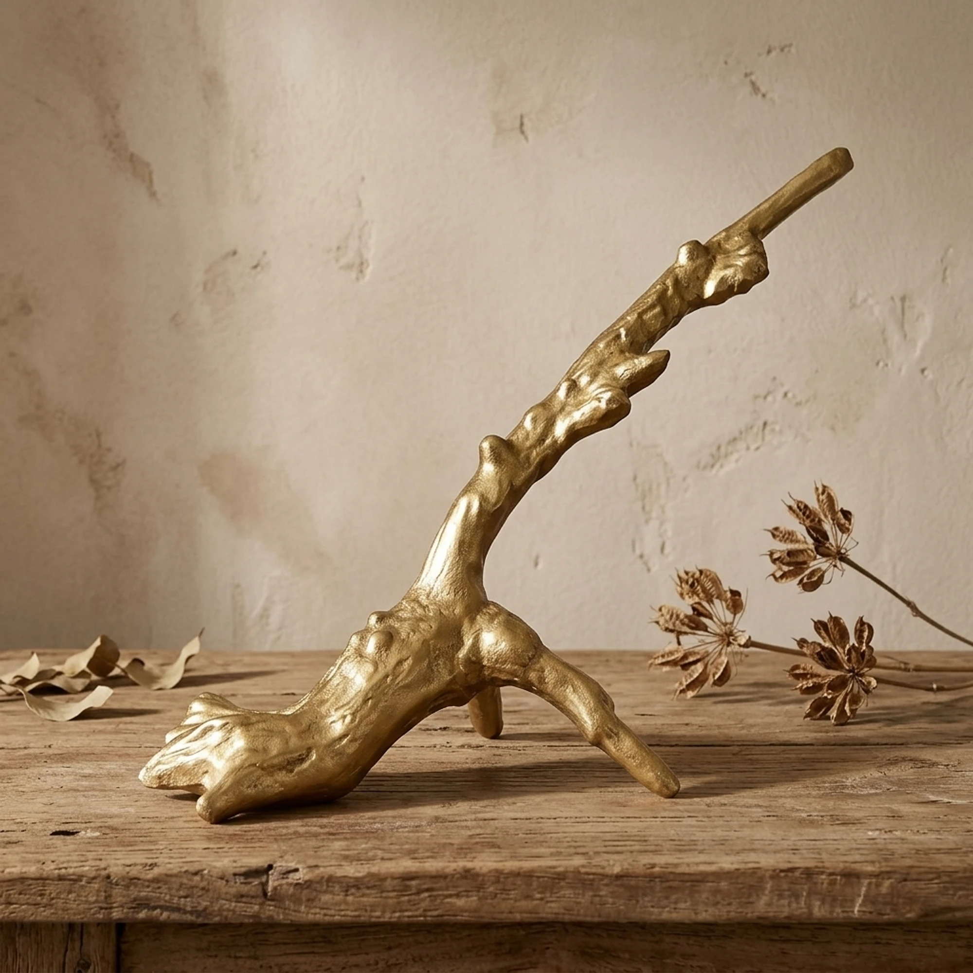 Sculptuur Goud Gespoten - Benoa