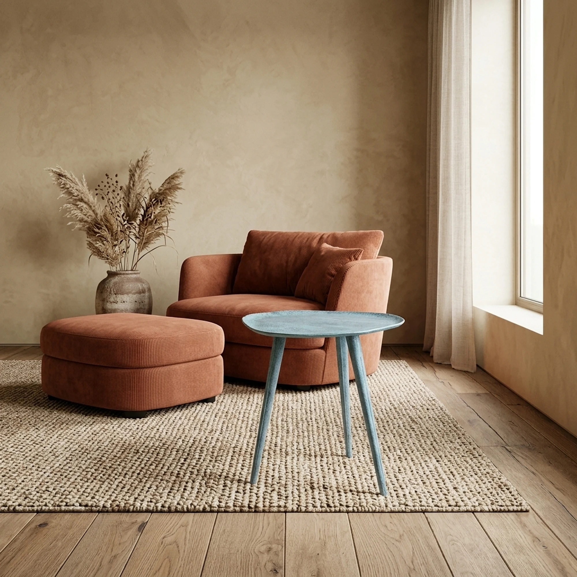 Side Table Blue Patina 34.5 - Benoa