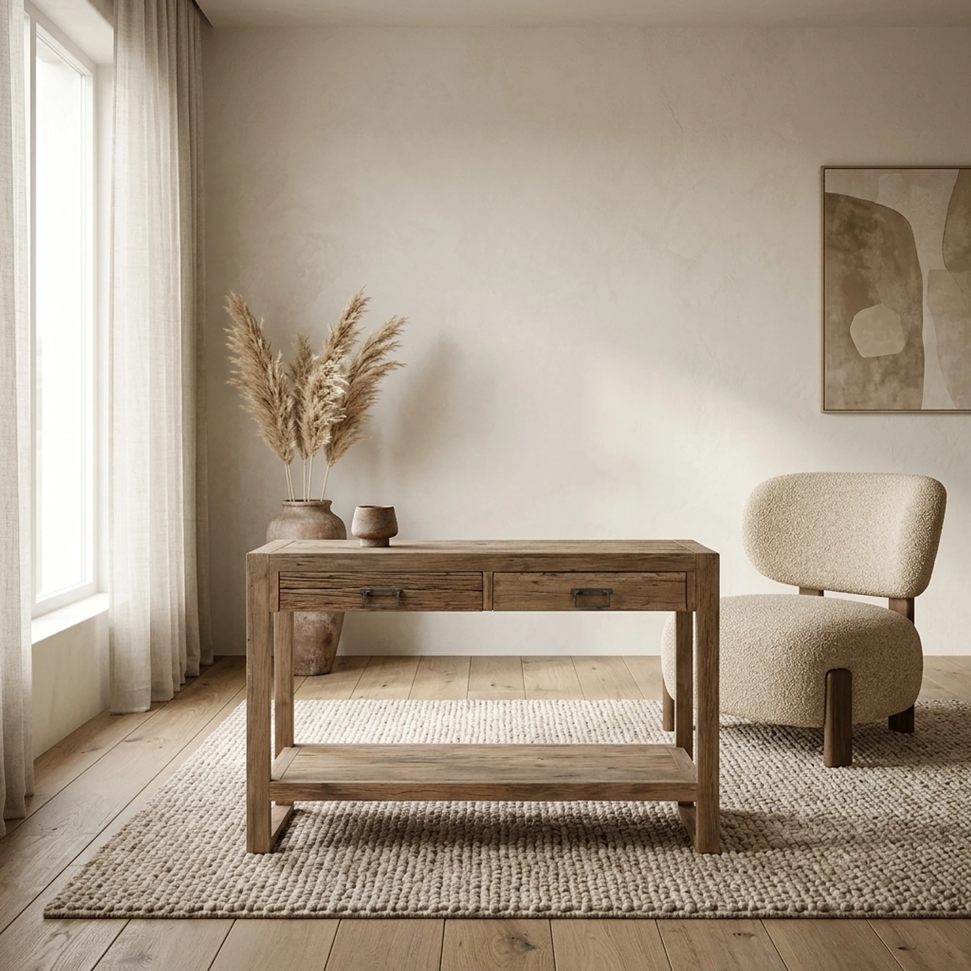 Side Table with 2 Drawers Roots - Benoa