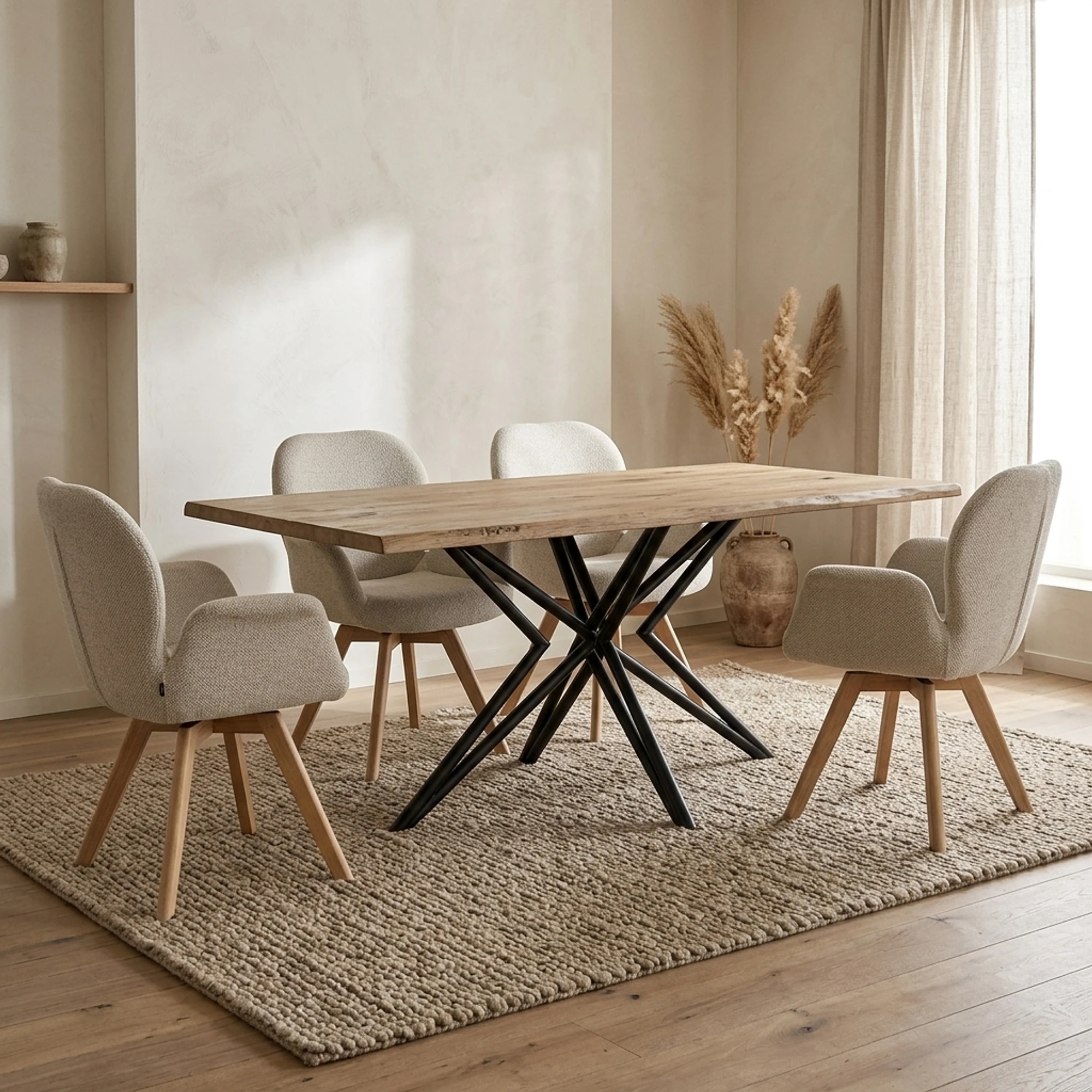 Eettafel Spinpoot Chaos 160 (met modelrecht) - Benoa