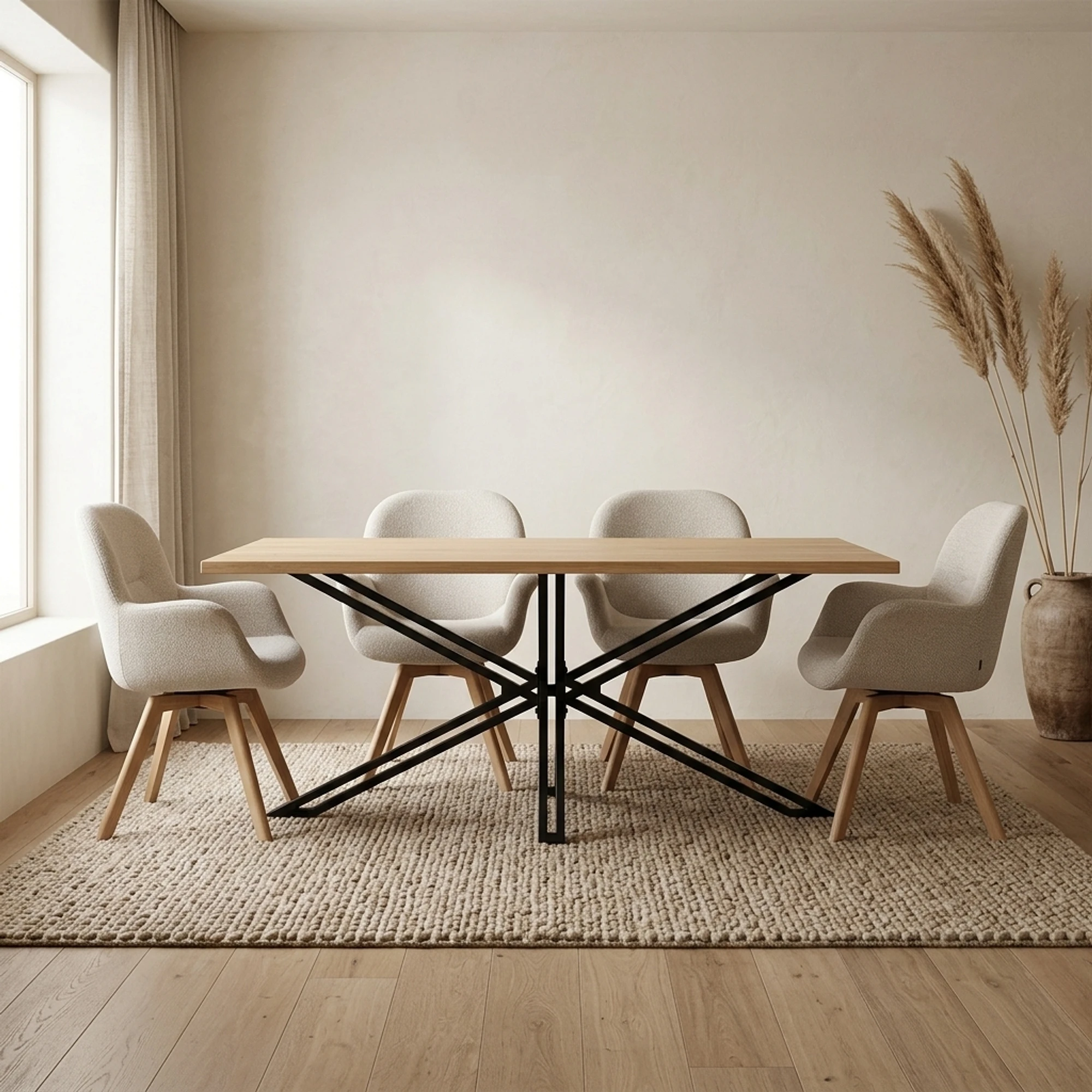 Eettafel Spinpoot Yana - Benoa