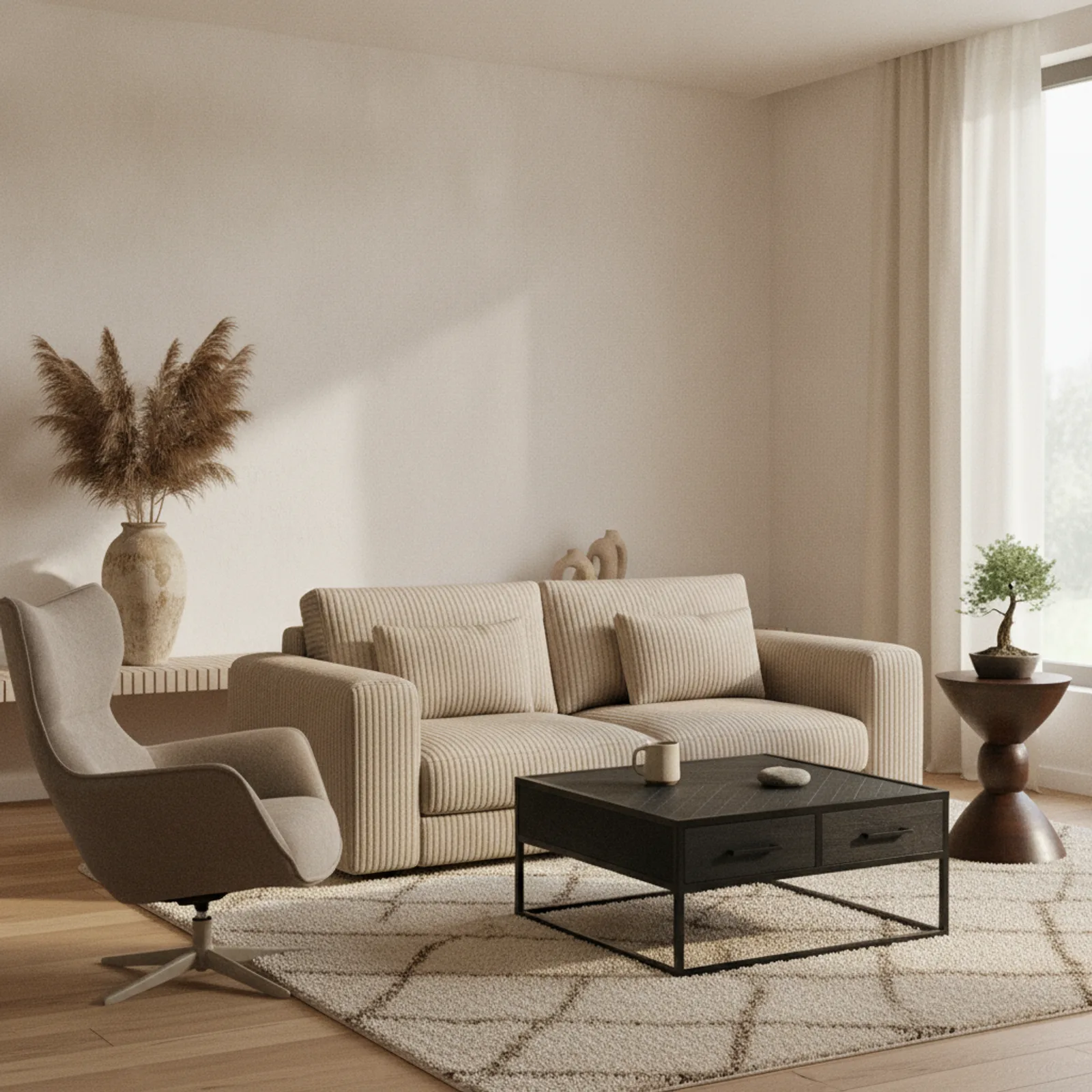MySofa Teddy Kissen Beige 45x45 cm - MySofa
