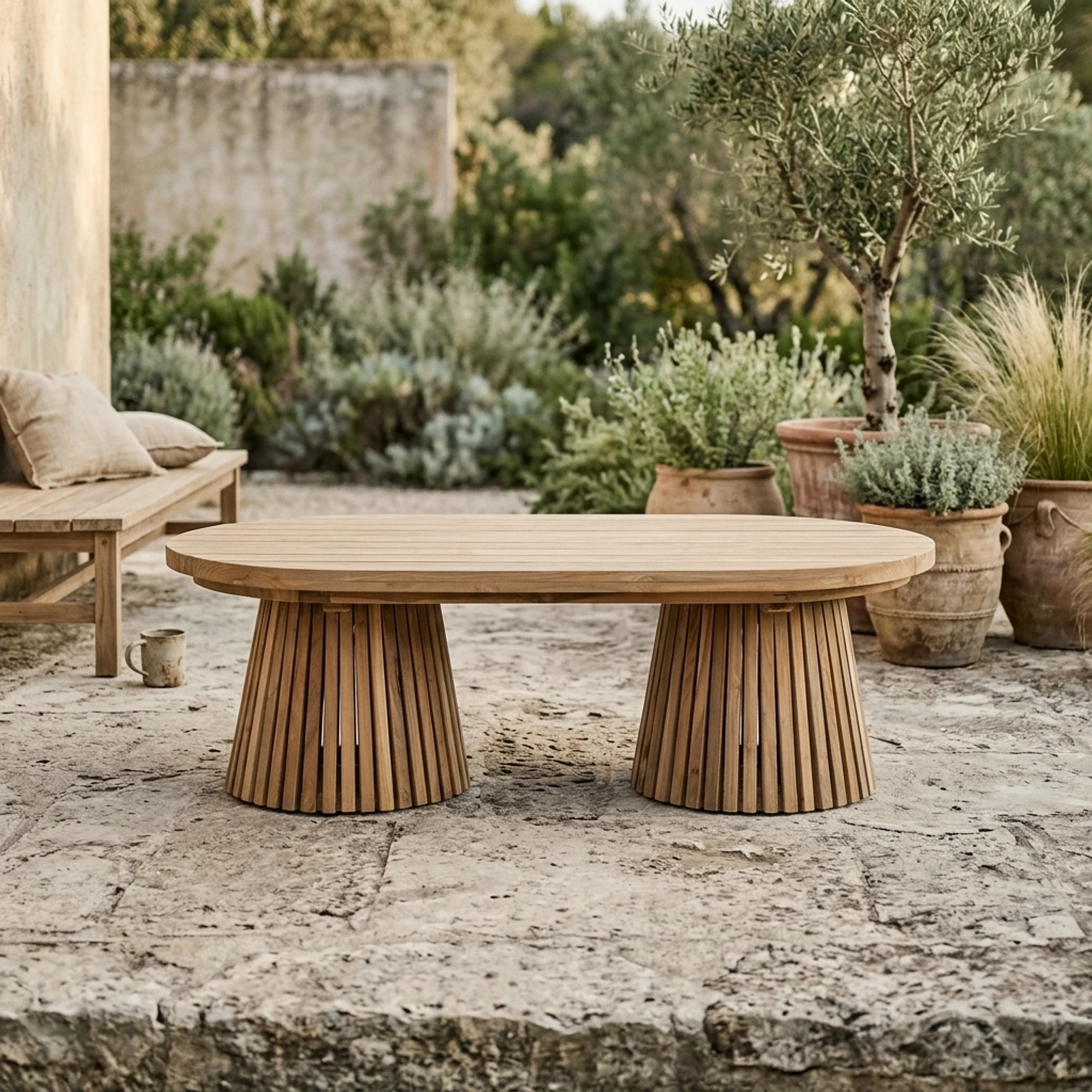 Garten Couchtisch Mirai Teakholz 130 - Benoa