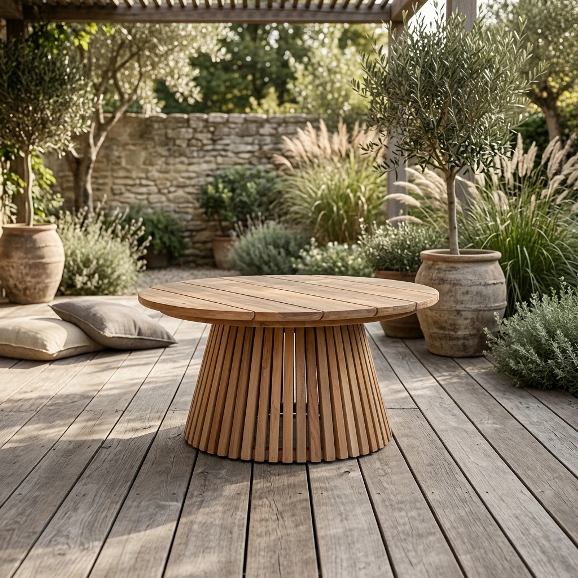 Garten-Couchtisch Negara Teak Kegel - Benoa
