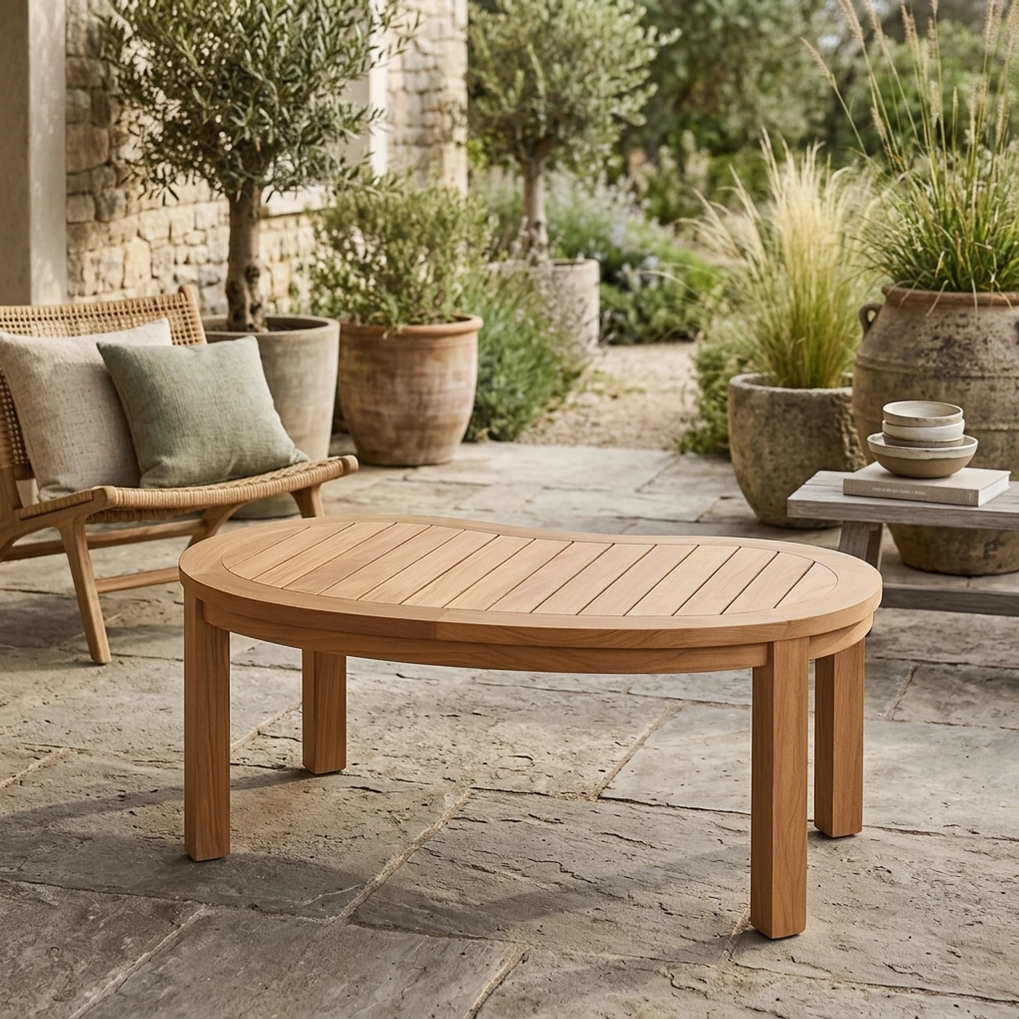 Garten Couchtisch Organisch Teak - Benoa