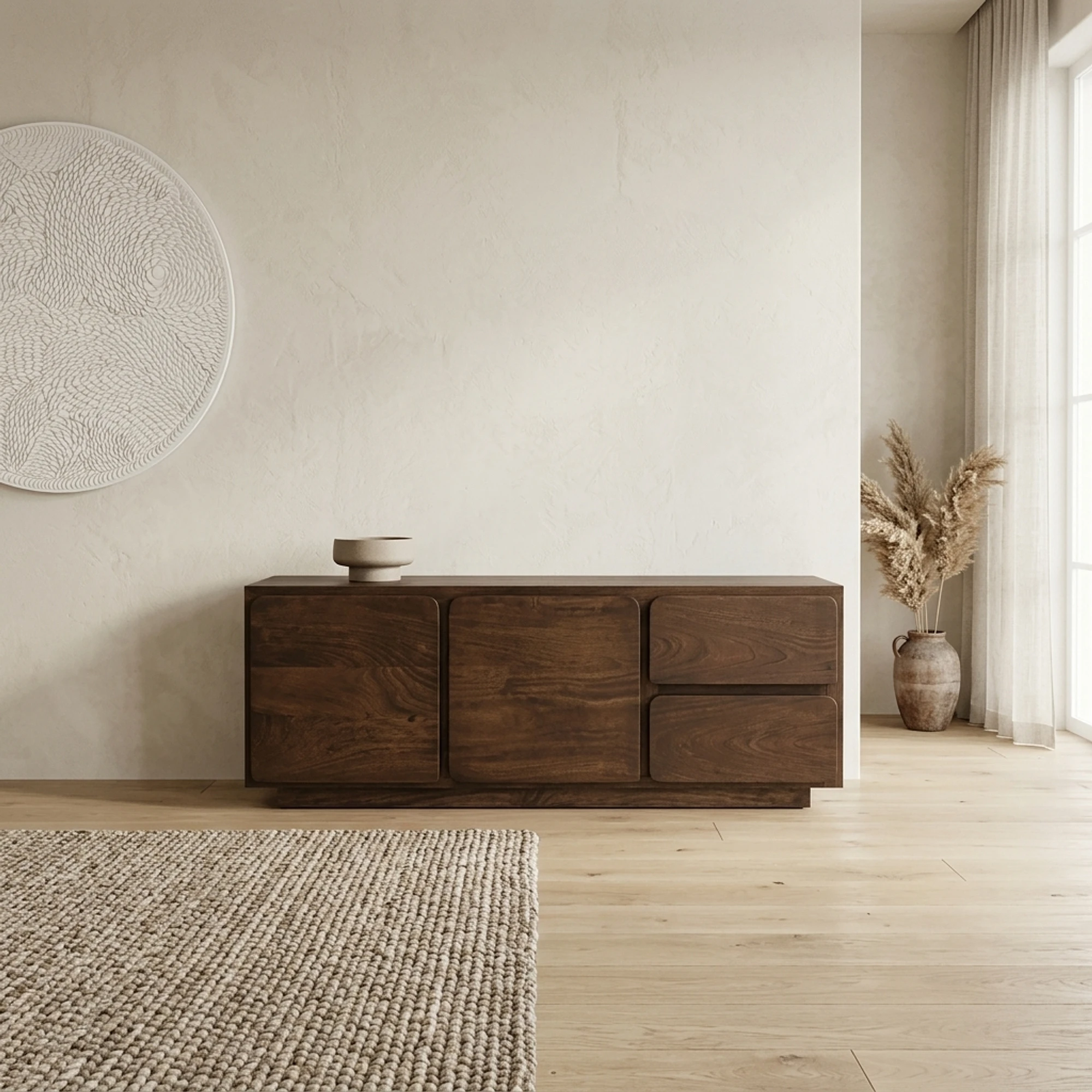 TV-Kommode Bloemfontein 150 cm mit 2 Türen und 2 Schubladen - MySons