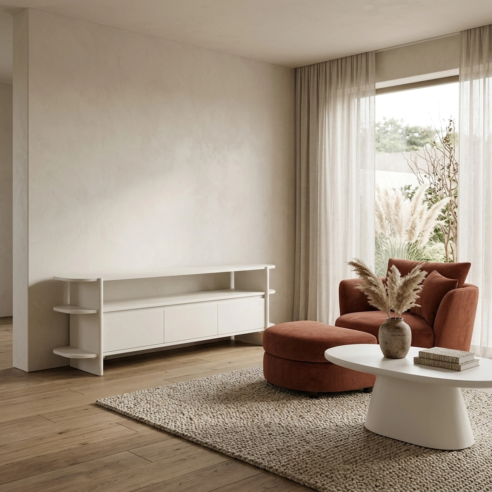 TV Cabinet Jade Off White - Benoa