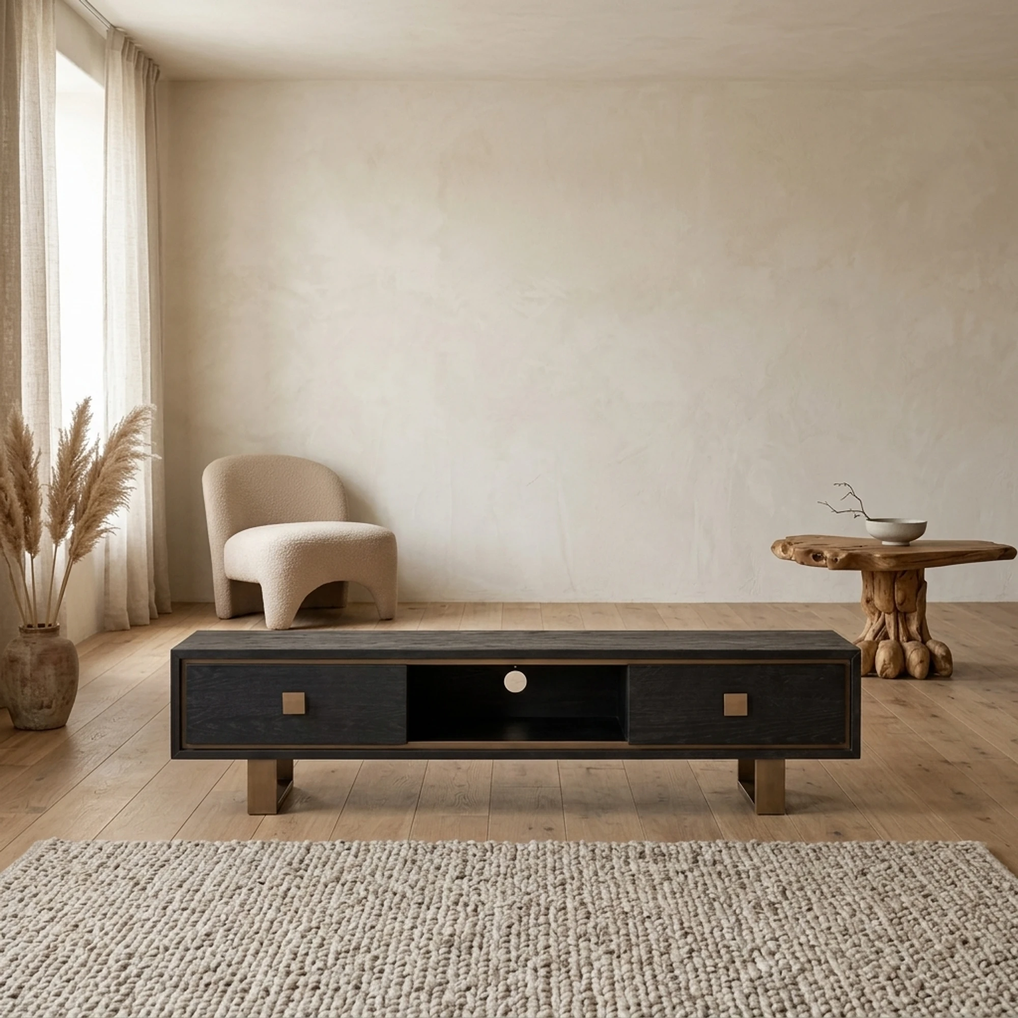 TV Unit Hunter black rustic - Richmond Interiors