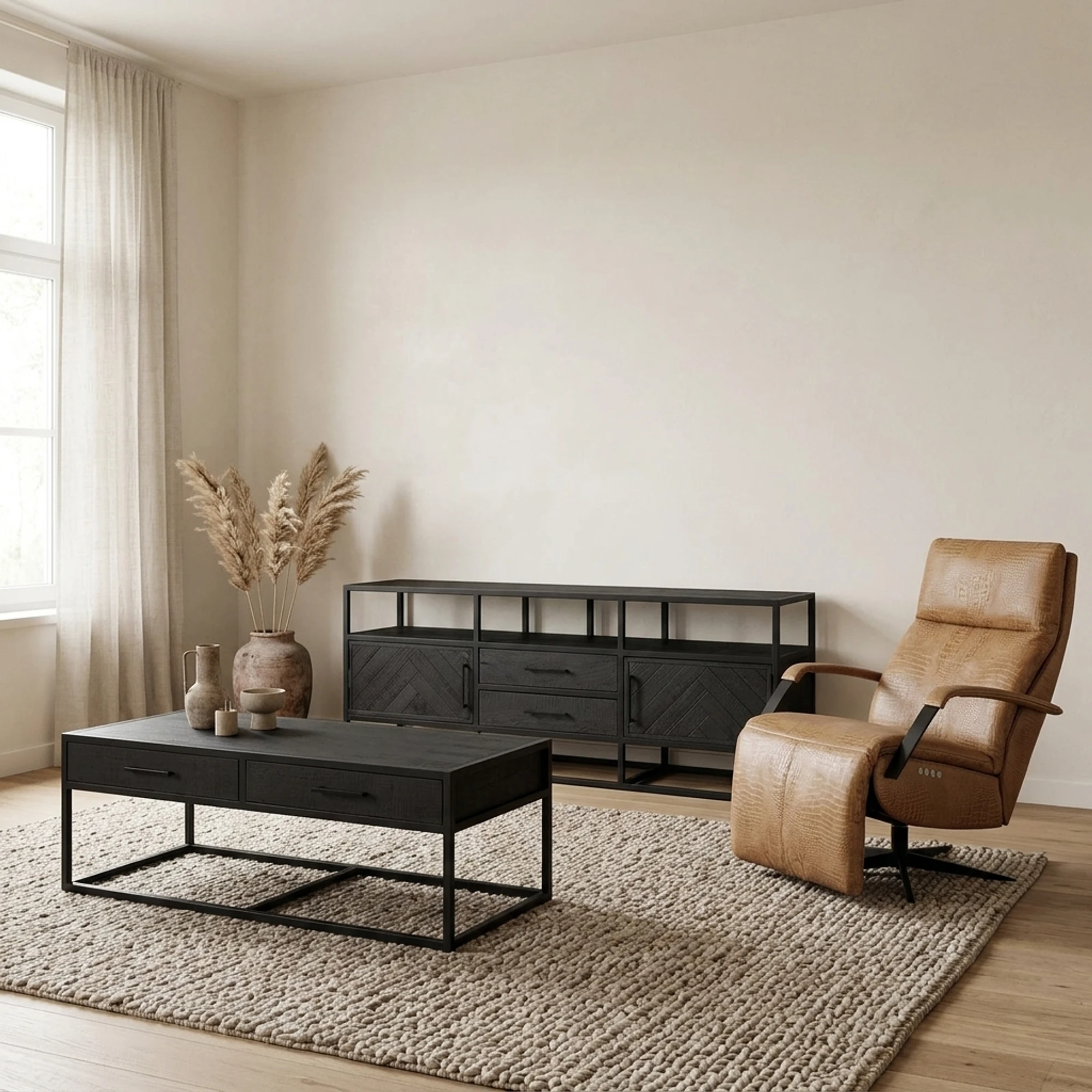 TV Unit Jax Black 150 - Benoa