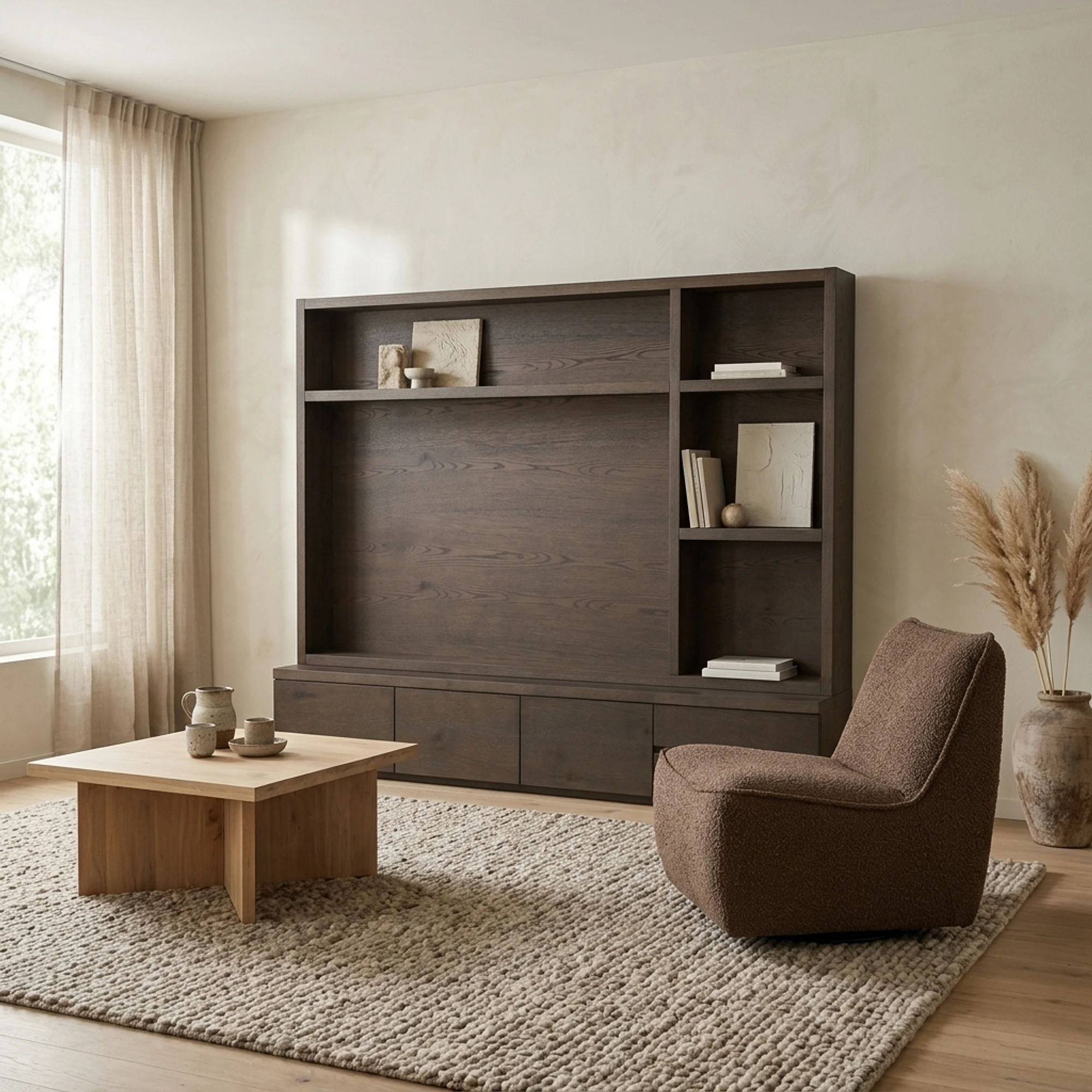 TV-Schrank Lachance brown 3-doors 2-drawers - Richmond Interiors