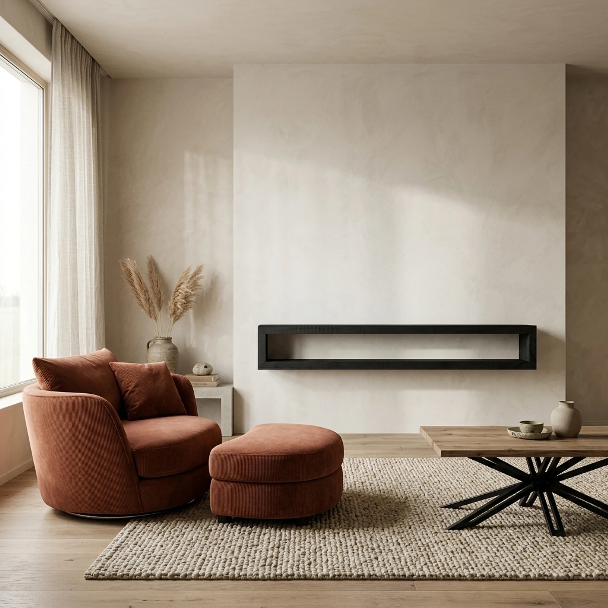 TV Unit Black Hanging 220 - Benoa
