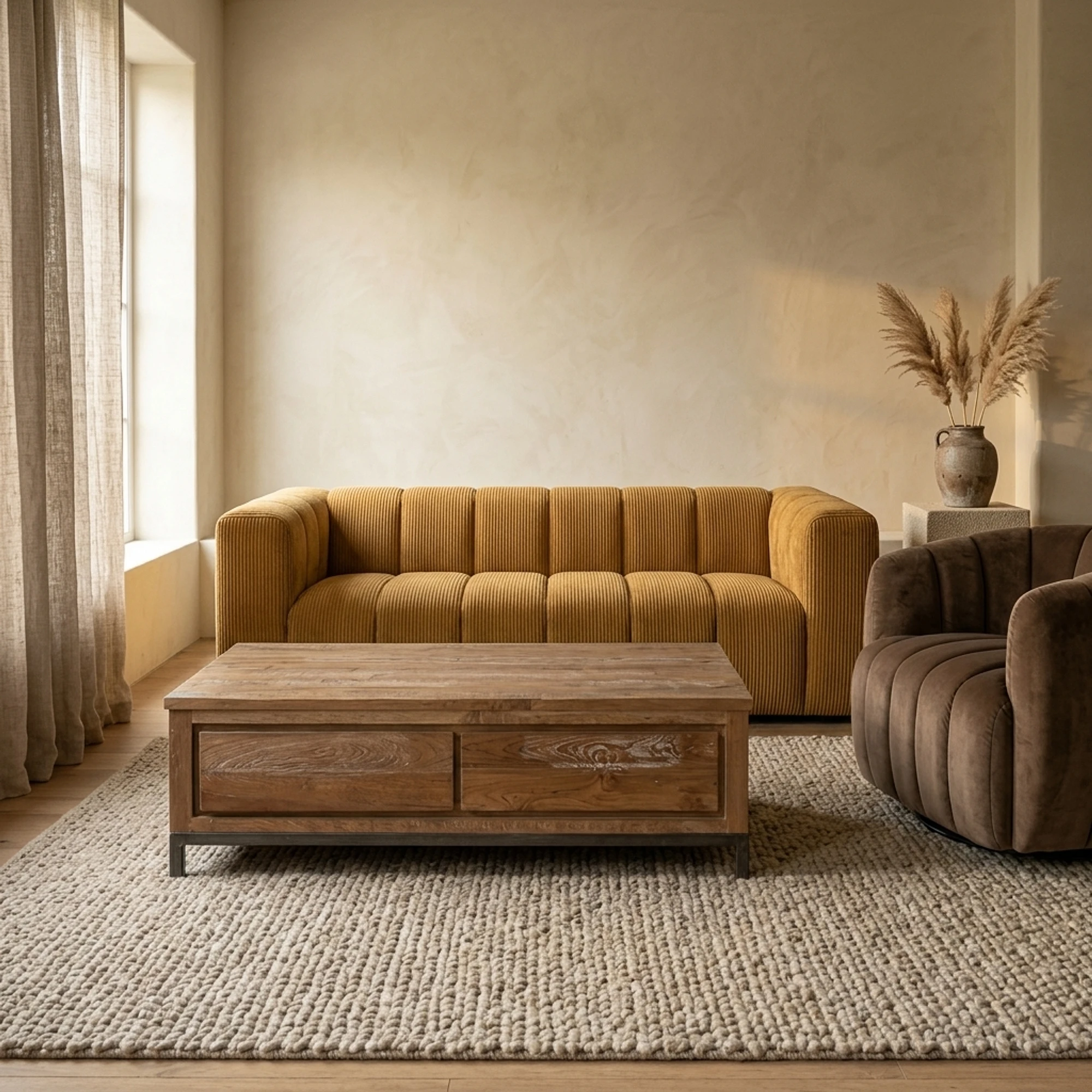 Couchtisch Venetie braun 135 cm - Tower Living