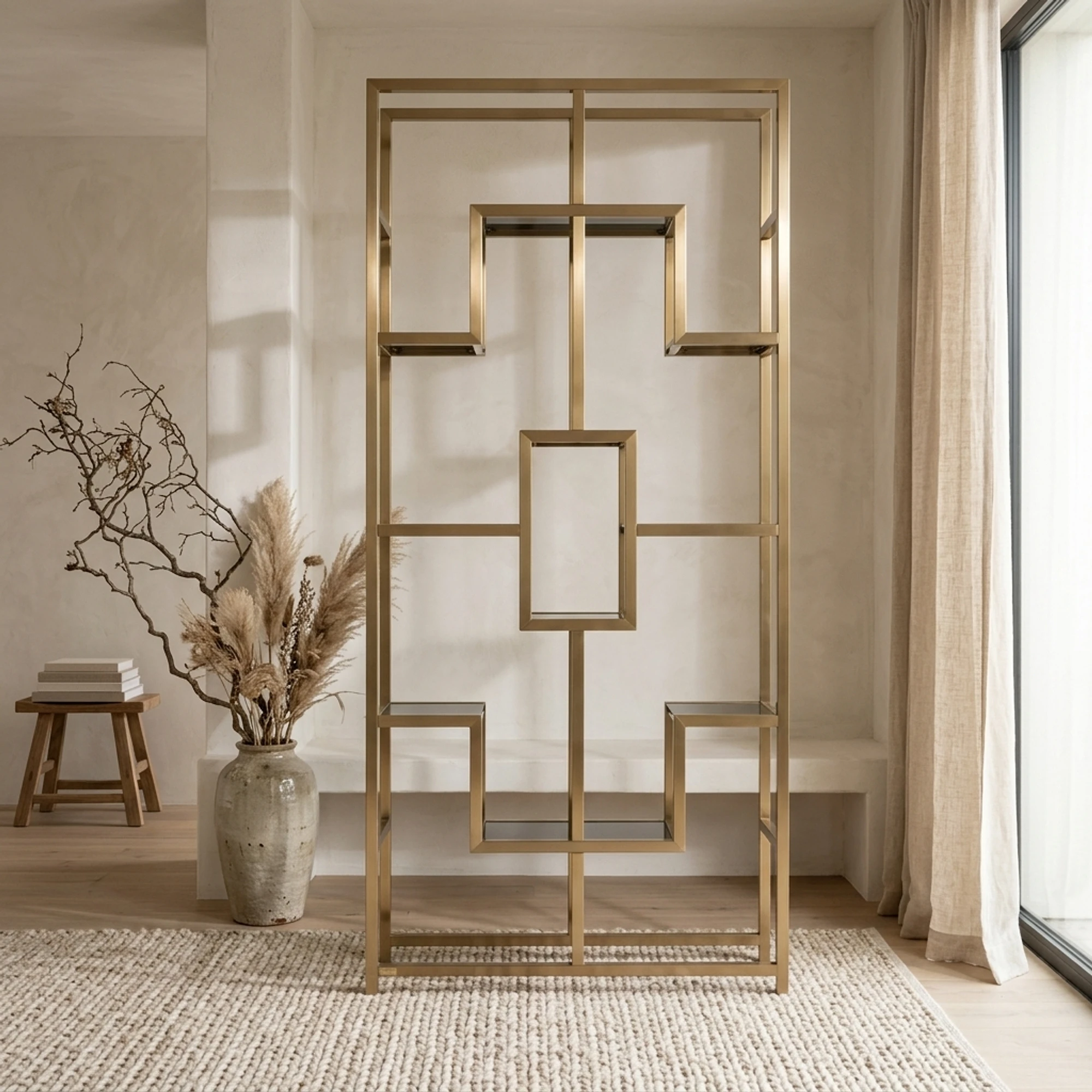 Vitrine Magnus brushed gold - Richmond Interiors