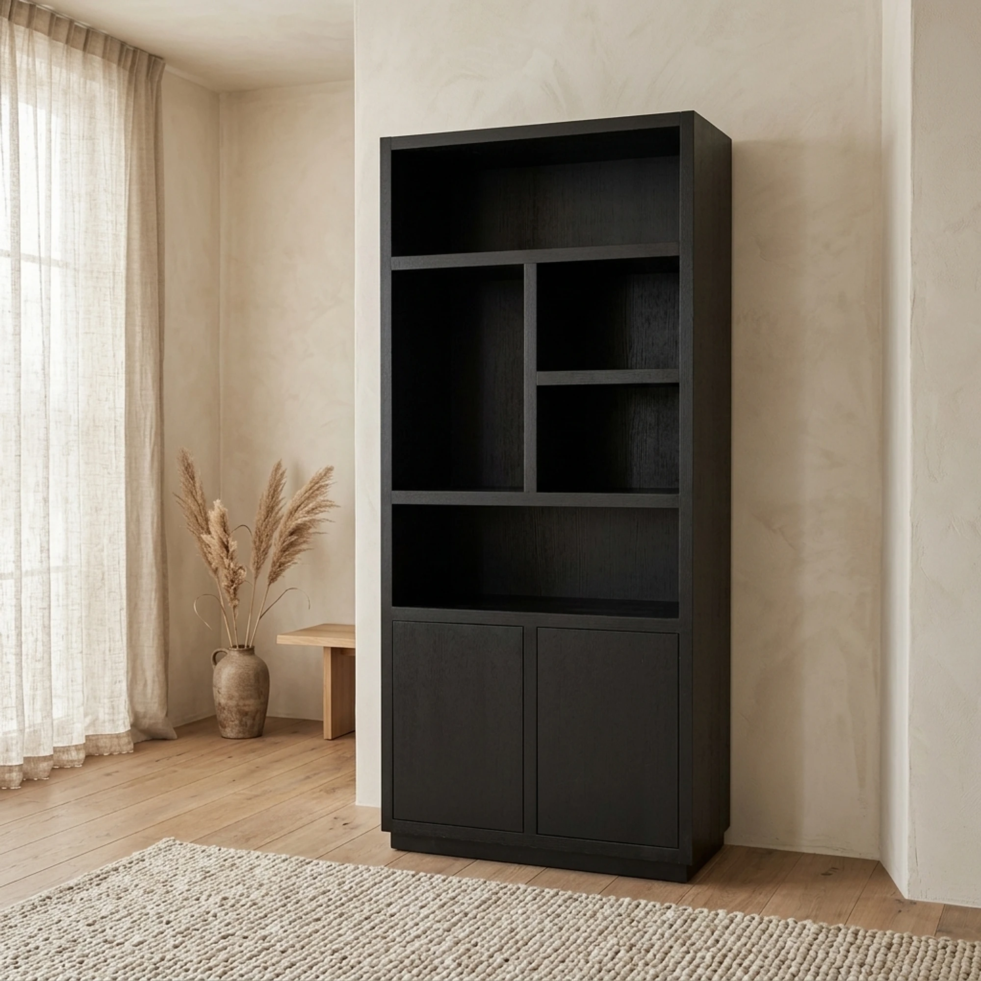 Wandkast Oakura black - Richmond Interiors