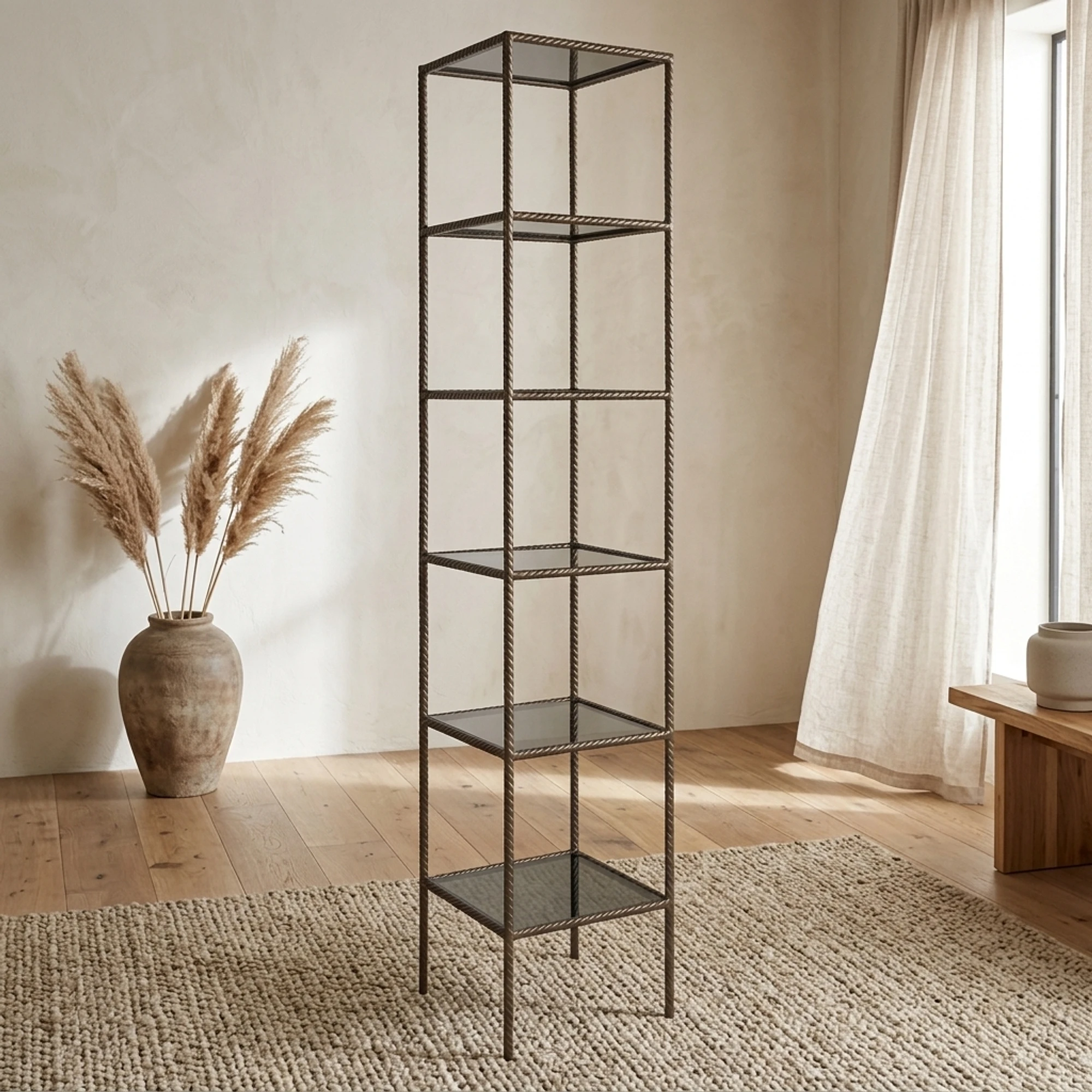 Vitrine Sheridon gold - Richmond Interiors