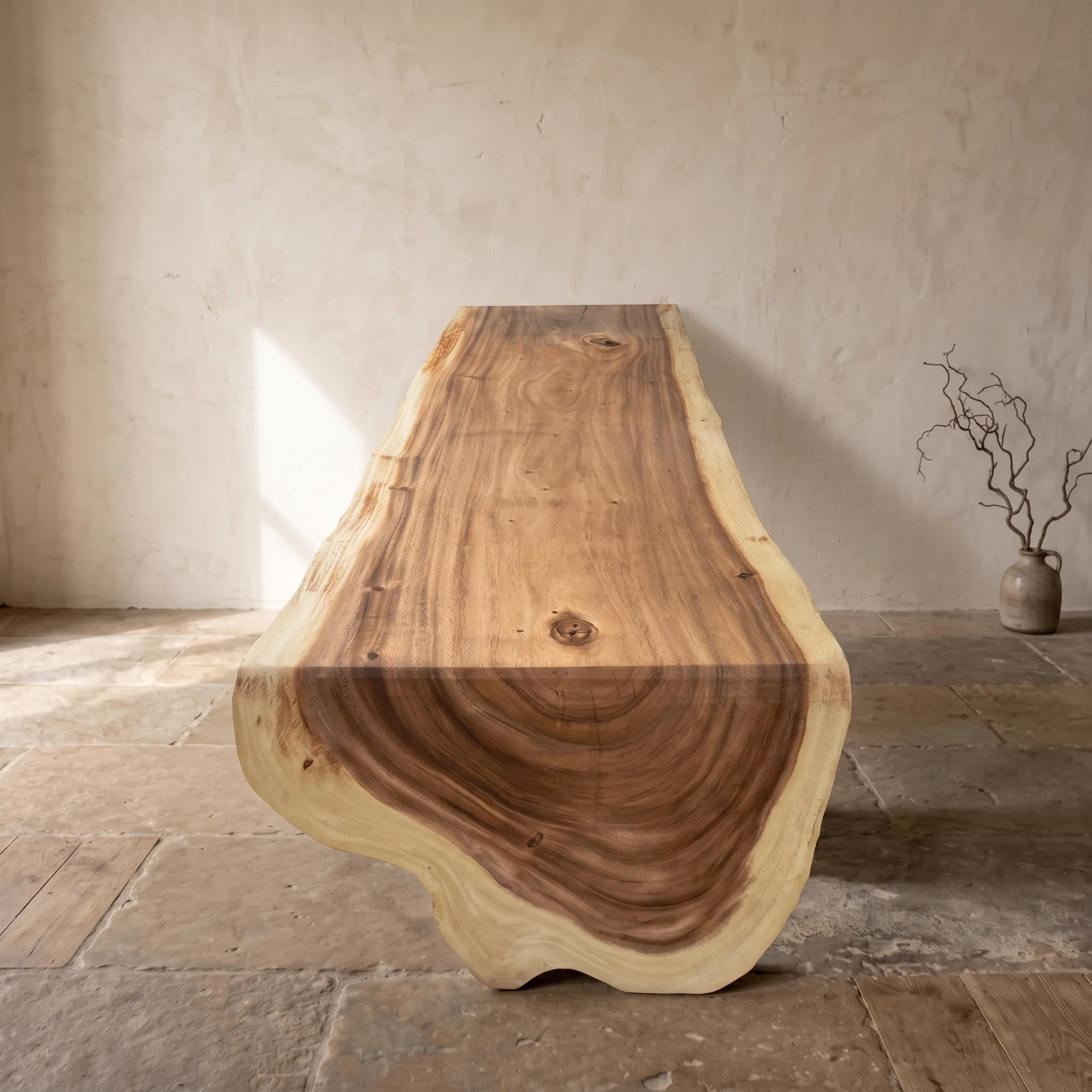 Waterval boomstam salontafel suarhout | 260 cm