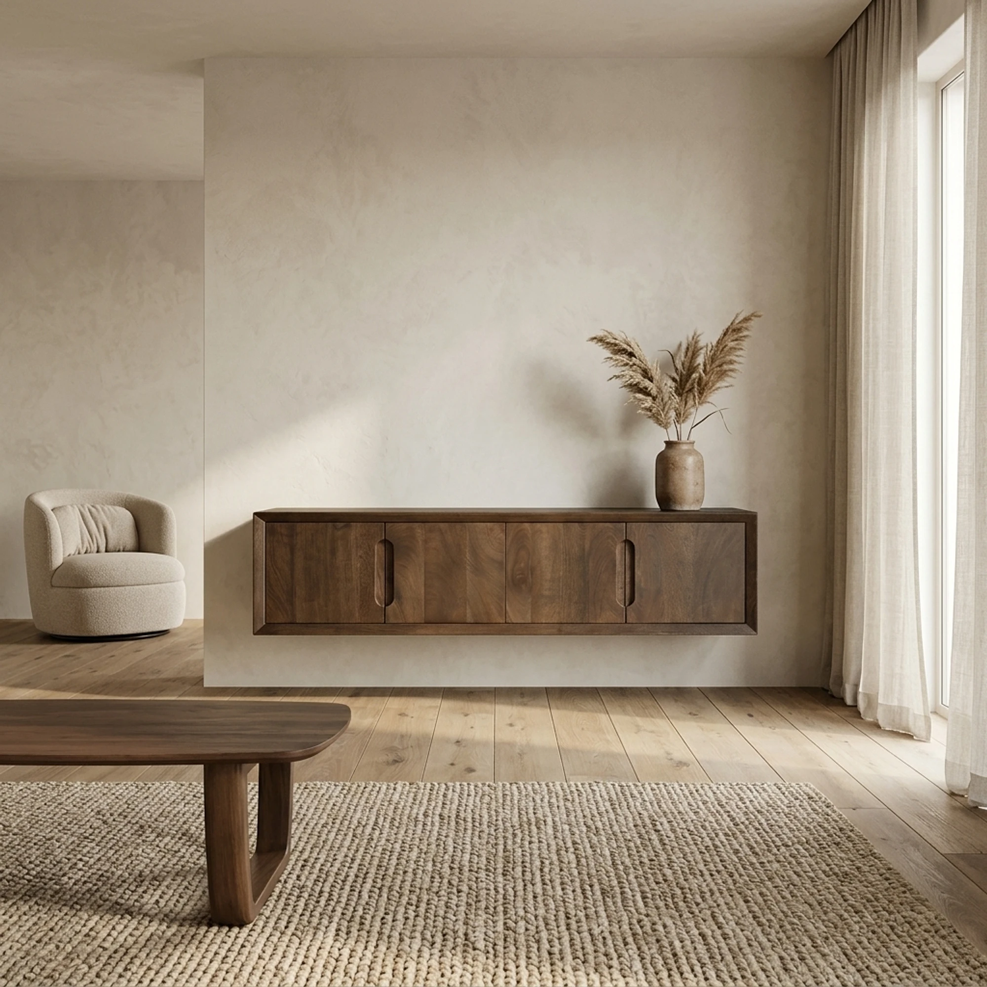 Zwevend tv-meubel Cortez Zwevend 140cm - Livingfurn