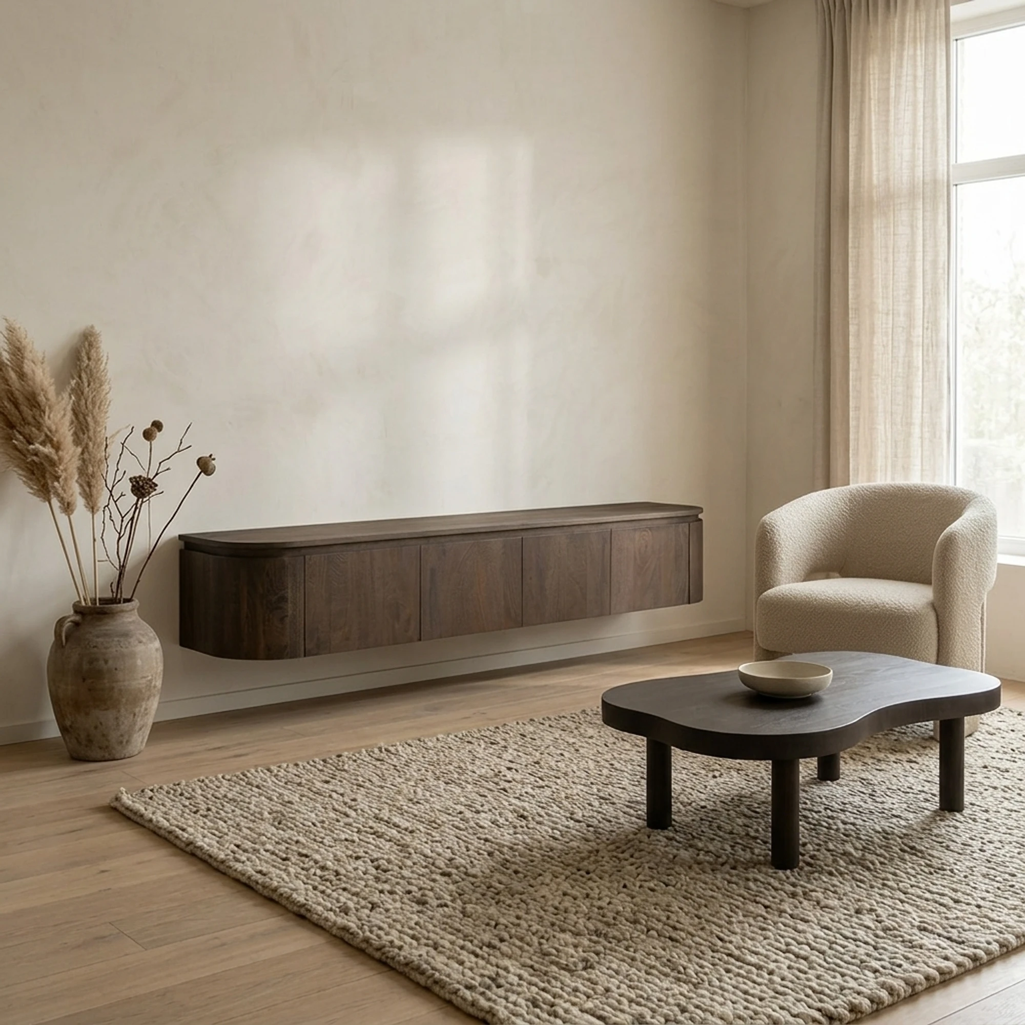Hängendes TV-Möbel Elvano Malta 220cm - Livingfurn