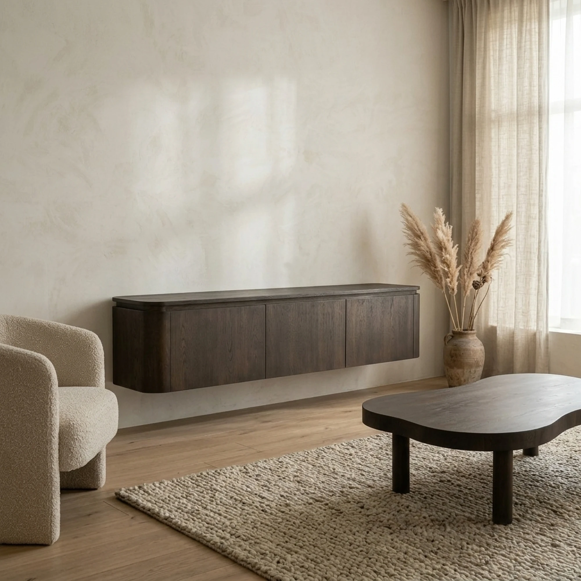 Hängendes TV-Möbel Rivano Basalt 180cm - Livingfurn
