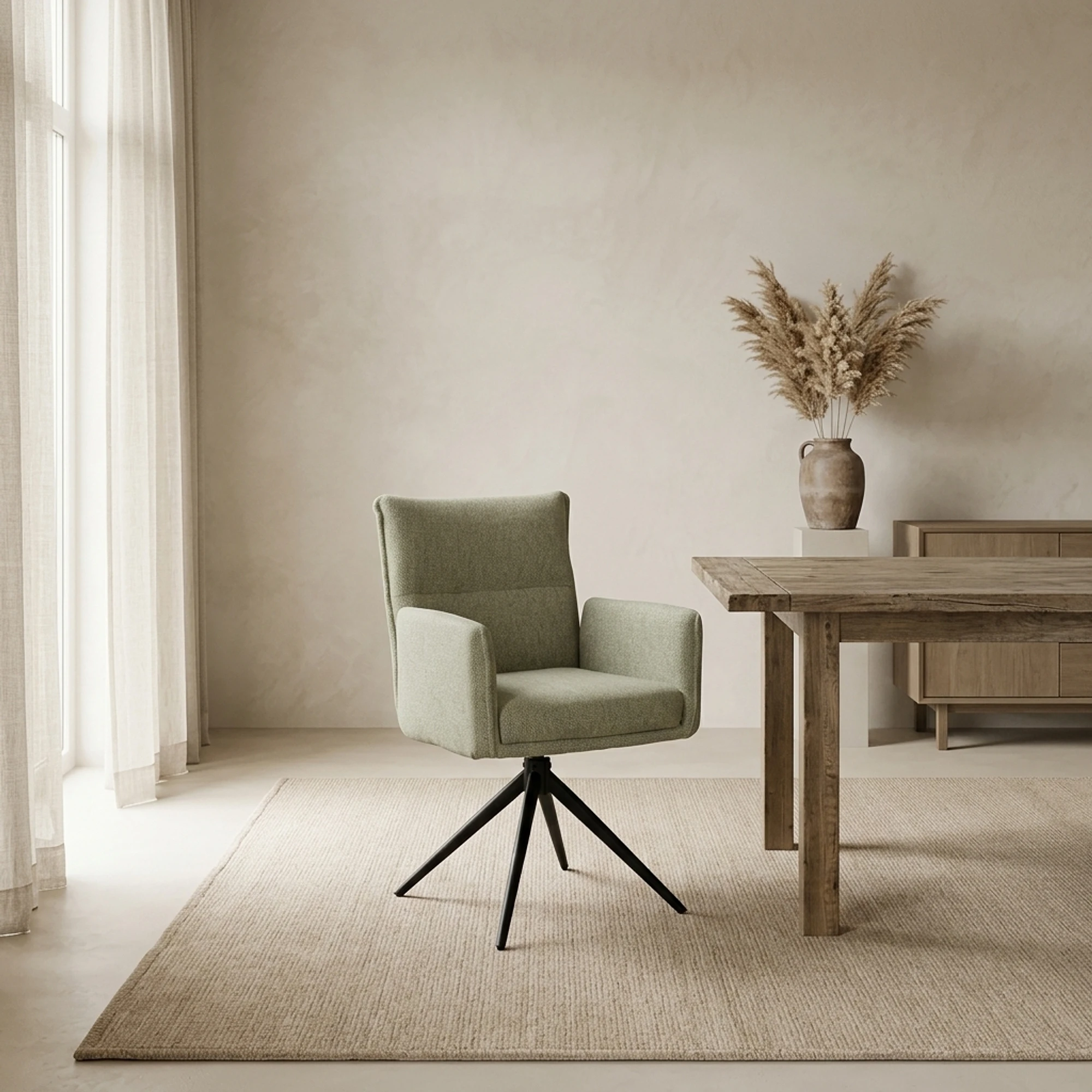 Dining Chair Odin | in stock (Stof (Lodge)) - Wildeboer & van der Weide