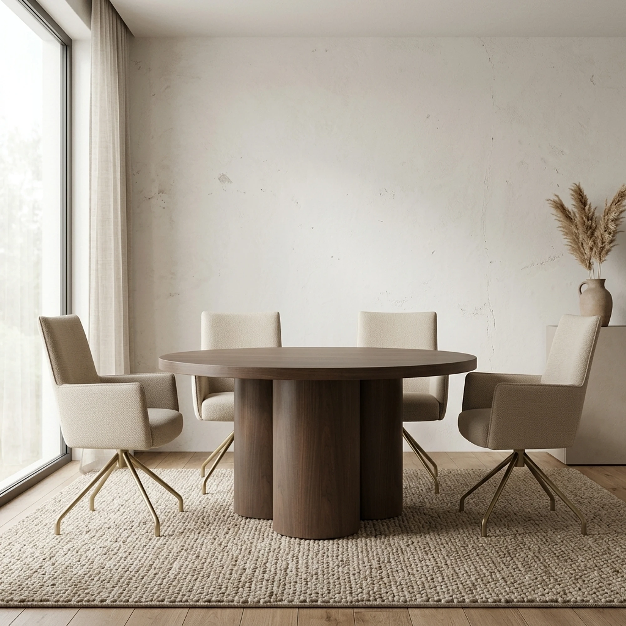 Nisa Brown Dining Table - Eleonora