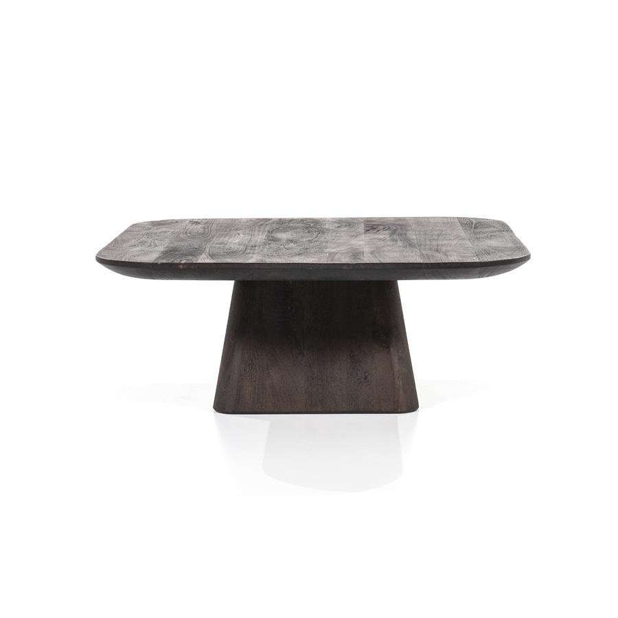 Coffee Table Aron square 80x80 - brown - Eleonora