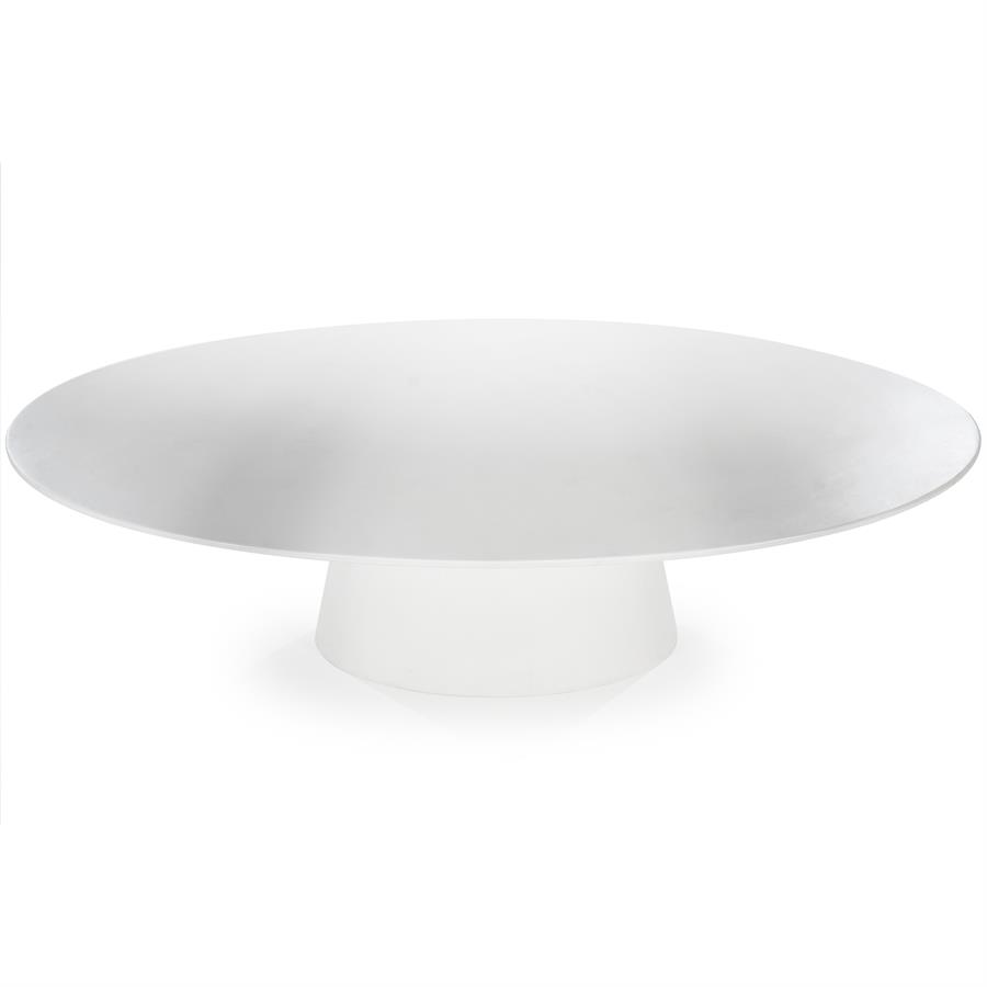 Esstisch Elin oval freistehend auf weißem Hintergrund, aus der Nähe fotografiert - Eleonora