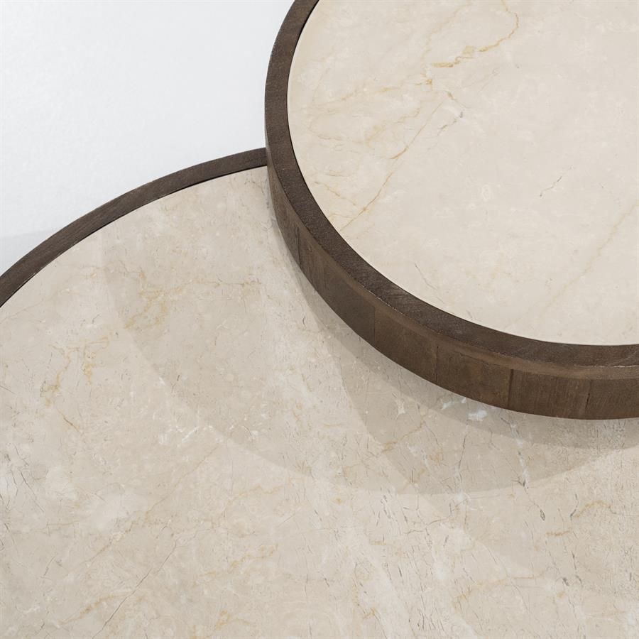 Coffee table set Hazel Mango Wood - Eleonora