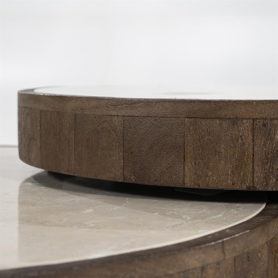 Coffee table set Hazel Mango Wood - Eleonora