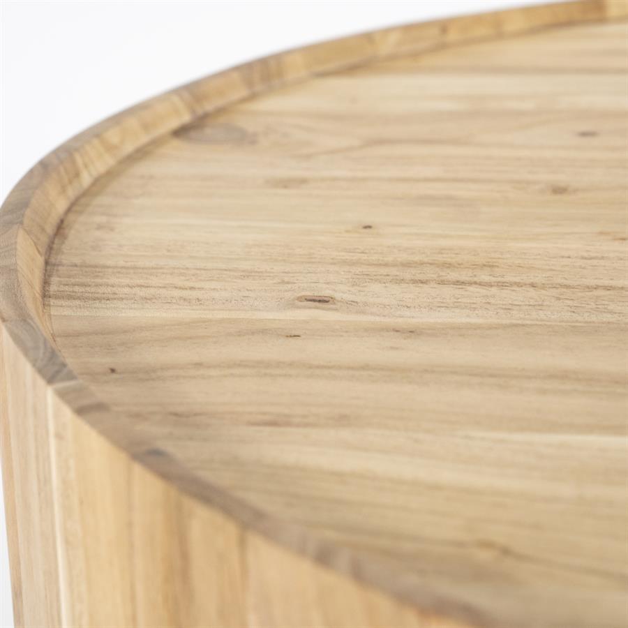 Zayn Coffee Table 60x35 natural Acacia Wood - Eleonora