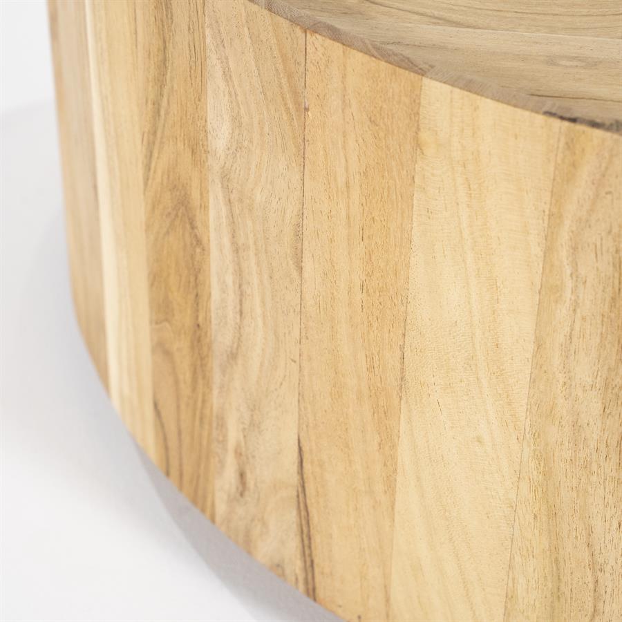 Zayn Coffee Table 60x35 natural Acacia Wood - Eleonora