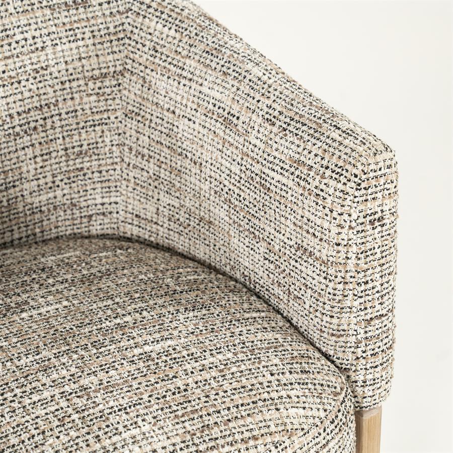 Chair Micha taupe Nori - Eleonora