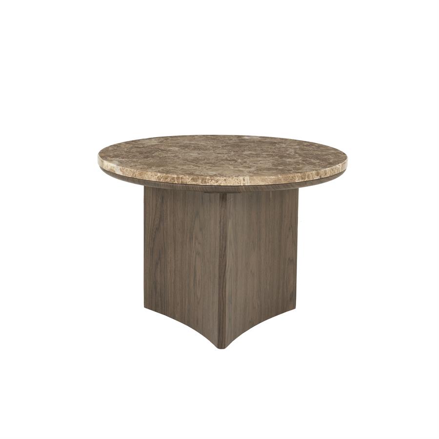 Okke Walnut Marble Coffee Table - Eleonora