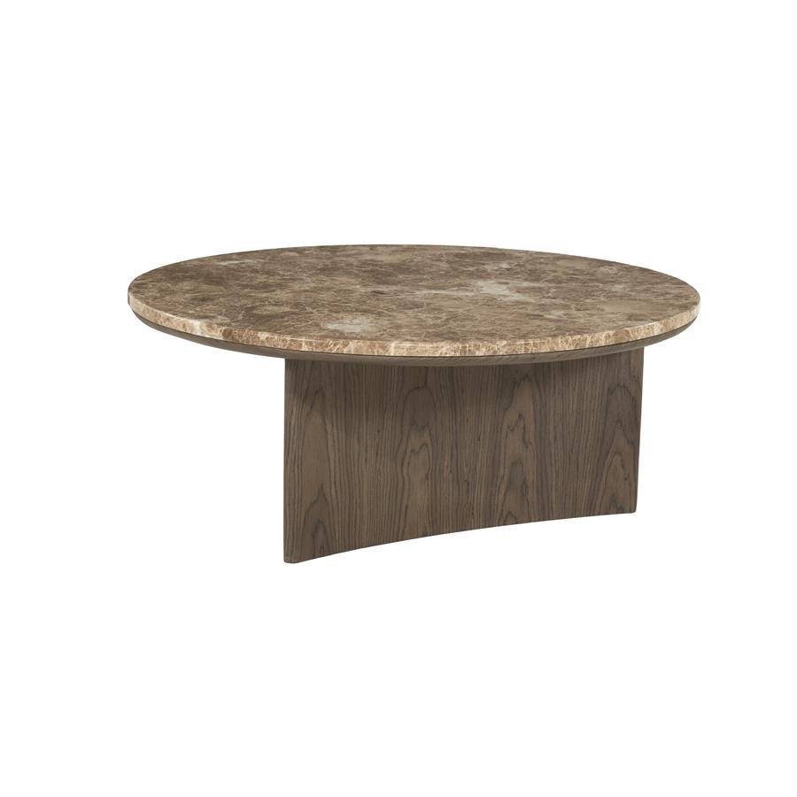 Okke Walnut Marble Coffee Table - Eleonora