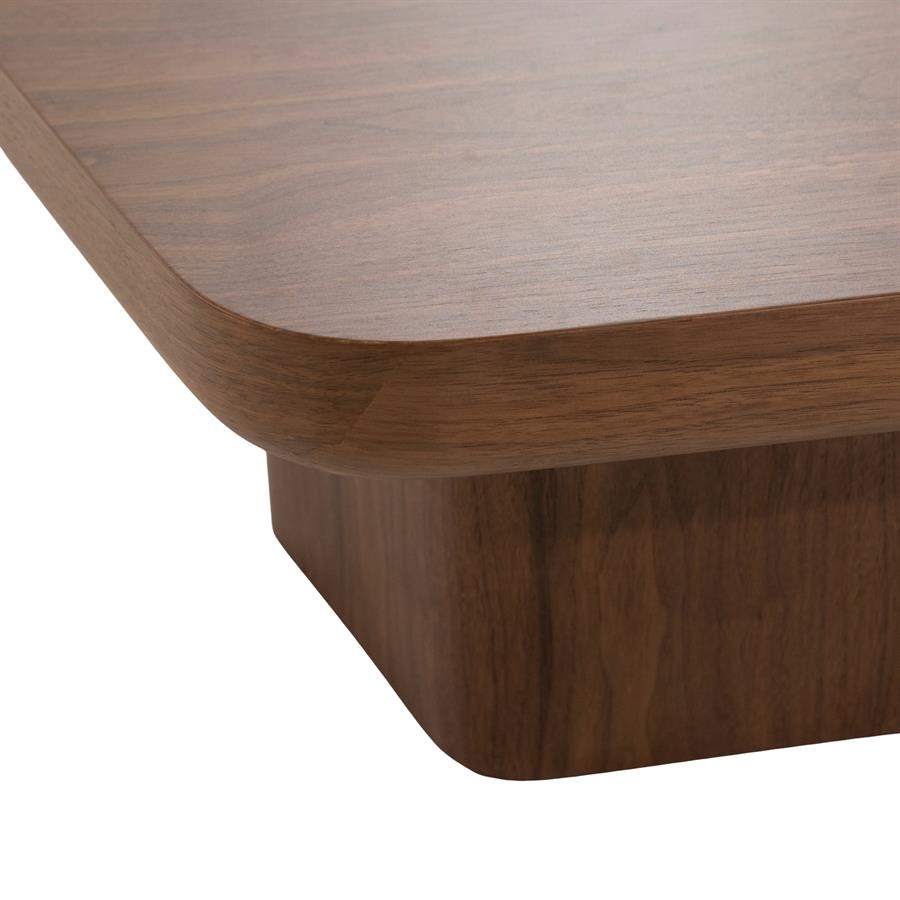 Alix Walnut Veneer Coffee Table - Eleonora
