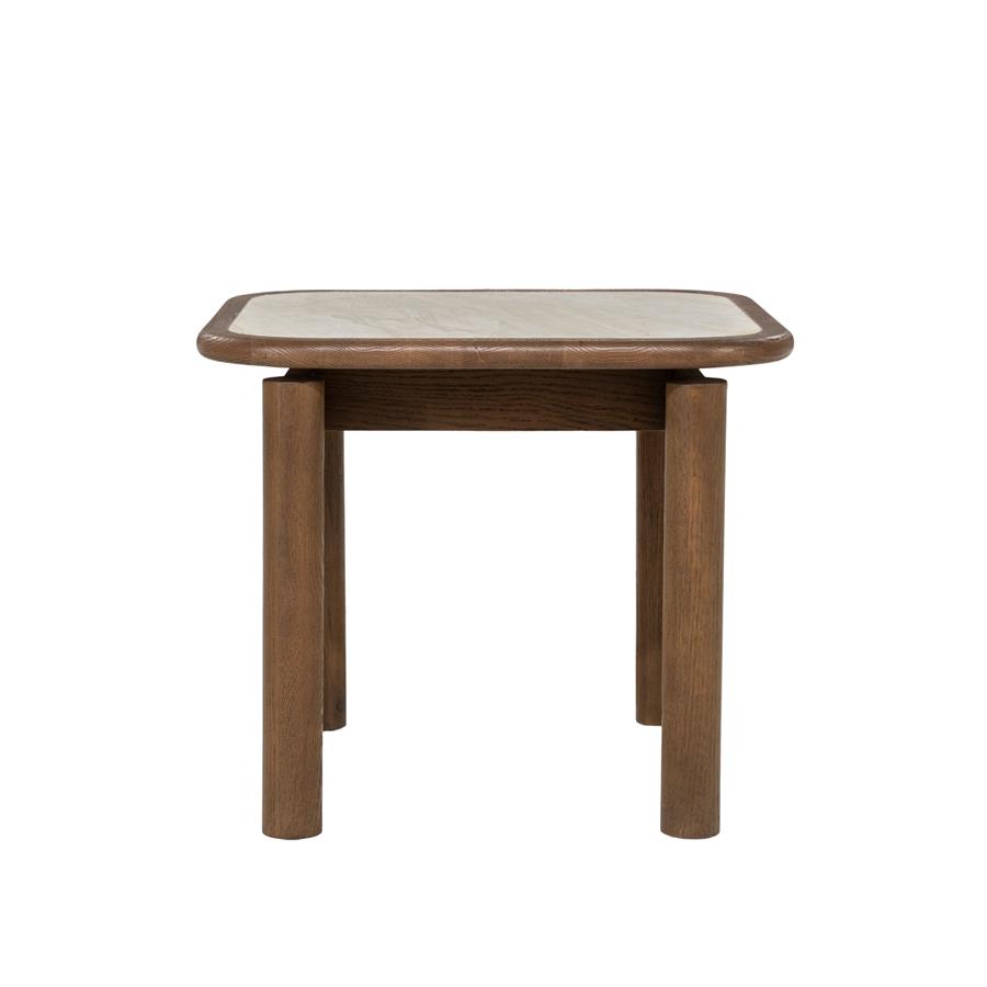Gabi Oak Veneer Side Table - Eleonora