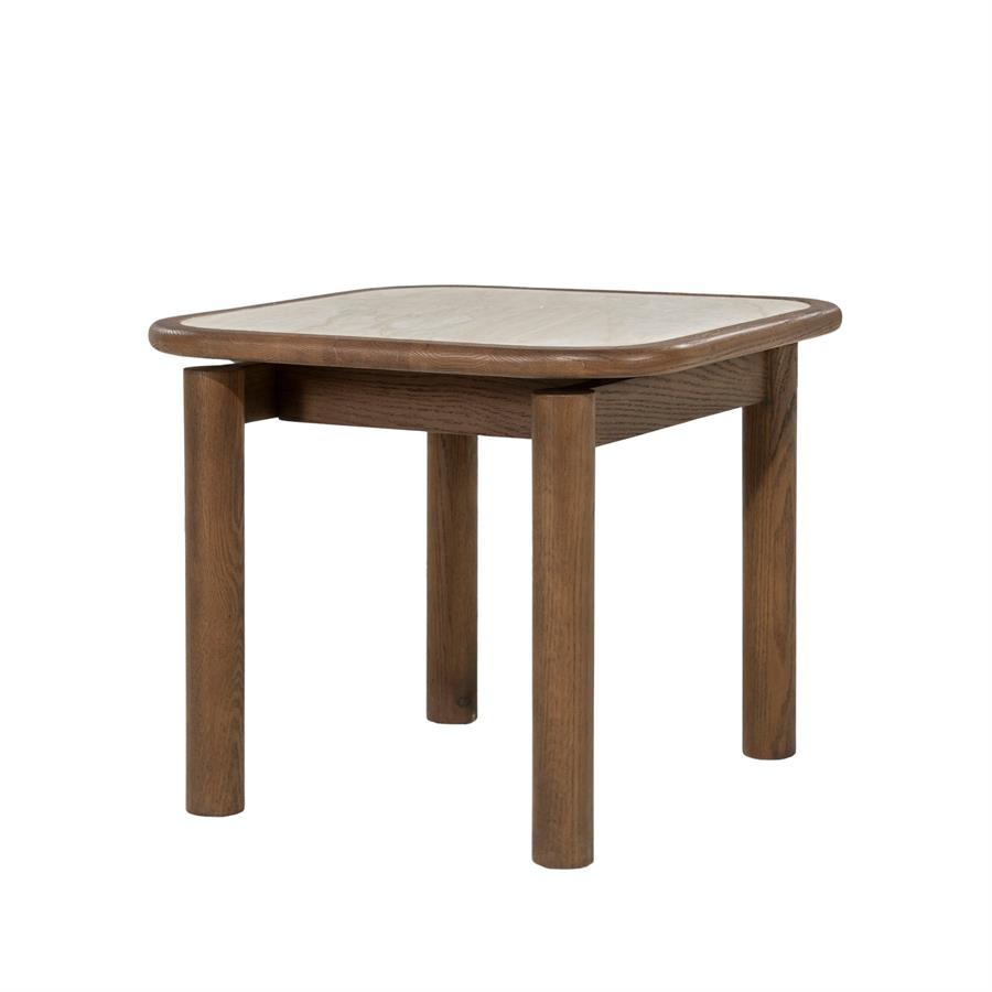 Gabi Oak Veneer Side Table - Eleonora