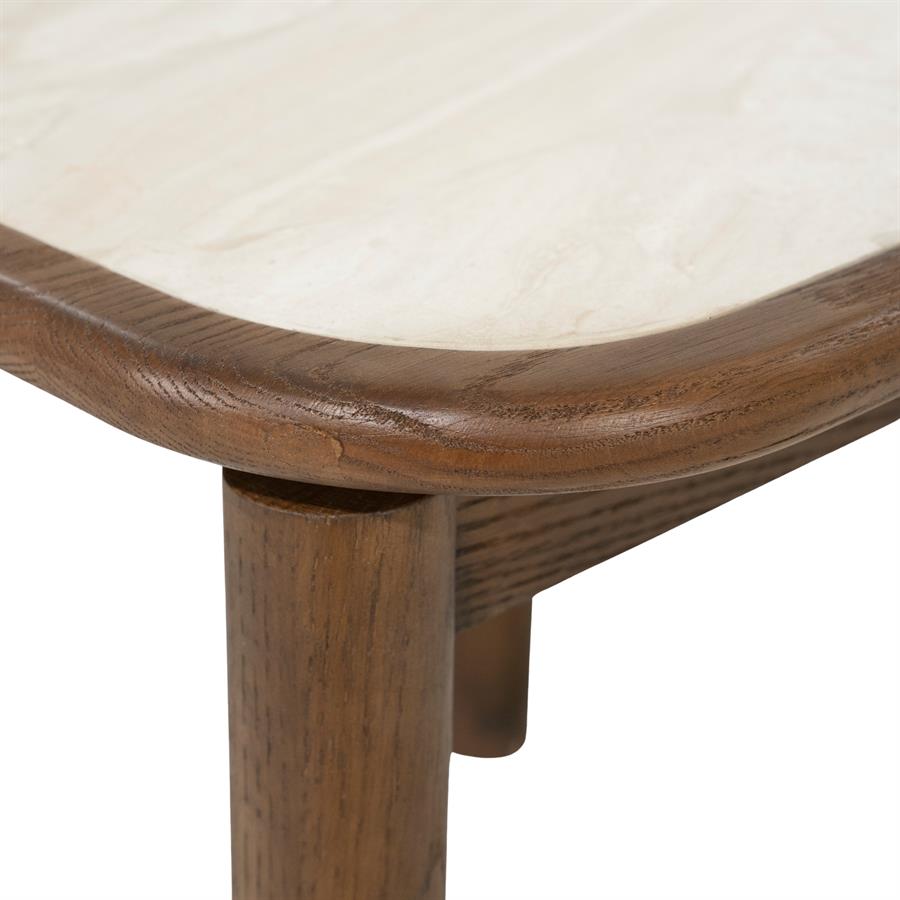 Gabi Oak Veneer Side Table - Eleonora