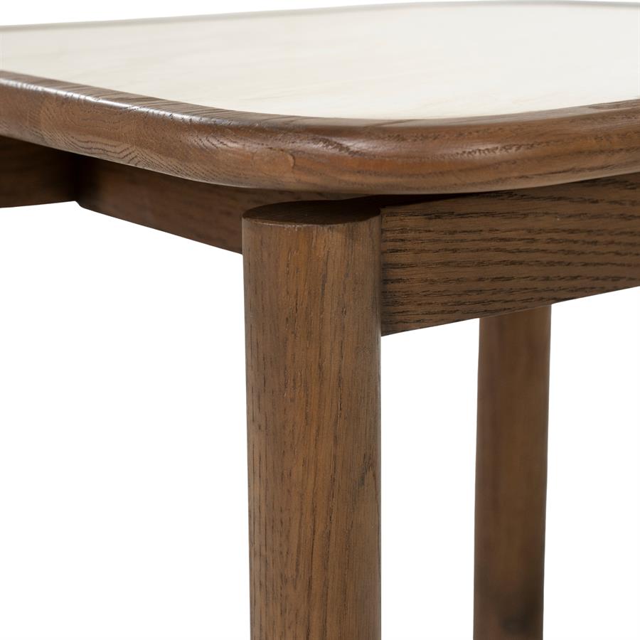 Gabi Oak Veneer Side Table - Eleonora