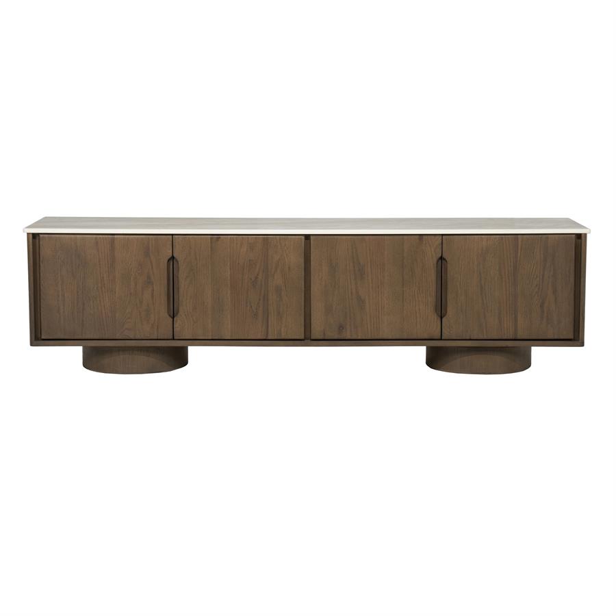 Leandro Oak Brown TV Cabinet - Eleonora