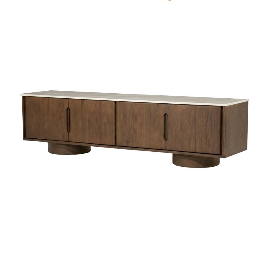 Leandro Oak Brown TV Cabinet - Eleonora
