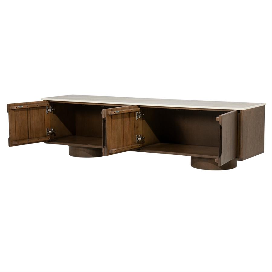 Leandro Oak Brown TV Cabinet - Eleonora
