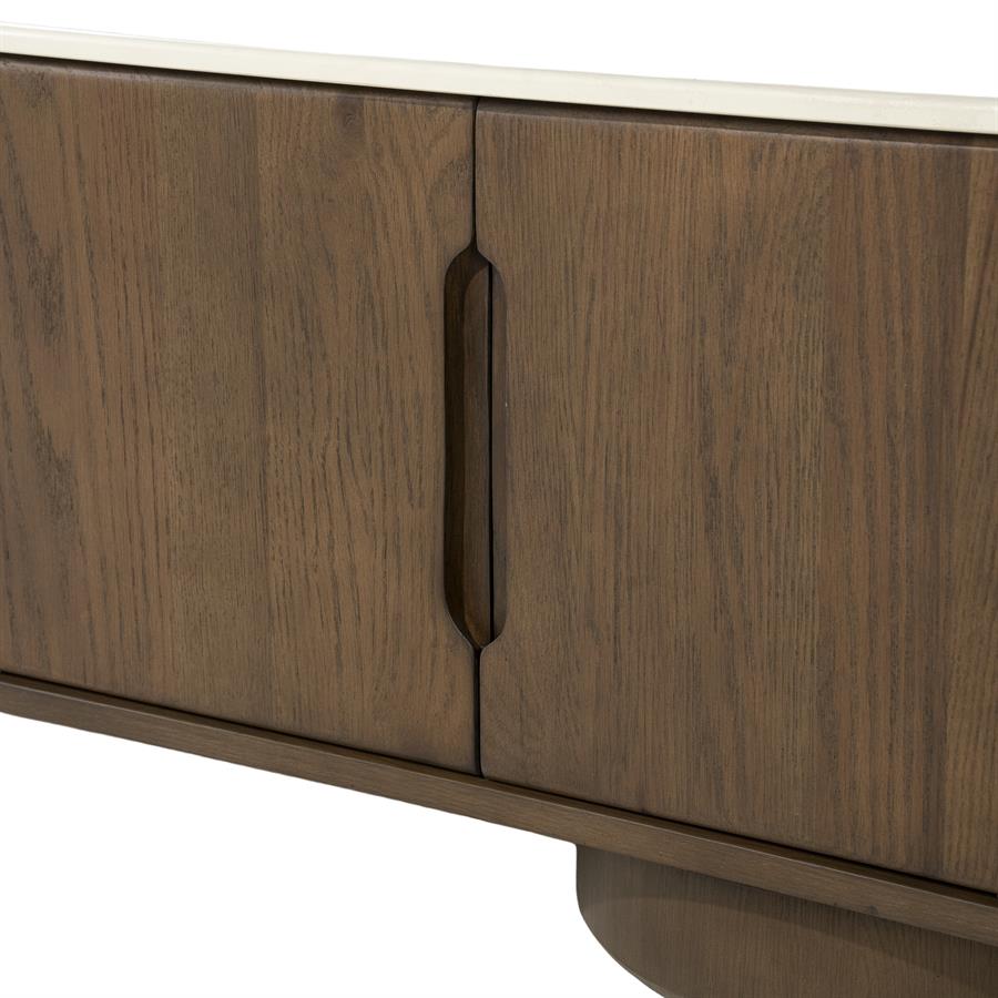 Leandro Oak Brown TV Cabinet - Eleonora