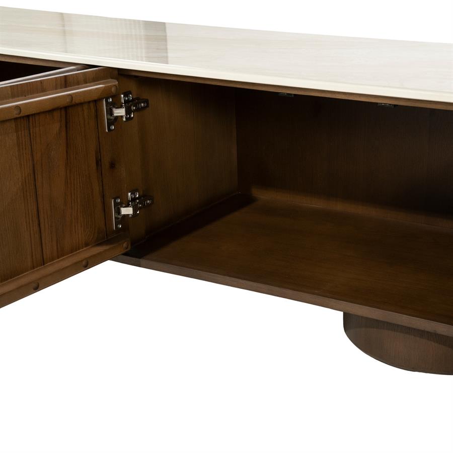 Leandro Oak Brown TV Cabinet - Eleonora