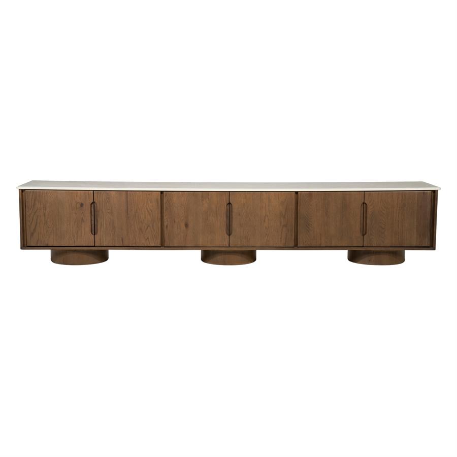 Leandro Oak Brown TV Cabinet - Eleonora