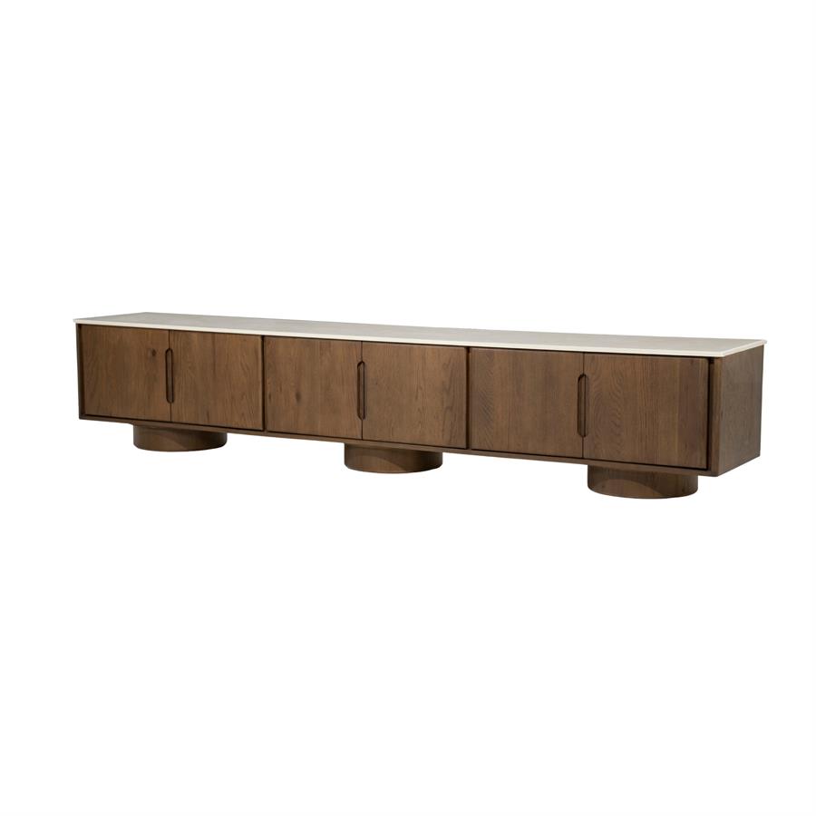 Leandro Oak Brown TV Cabinet - Eleonora