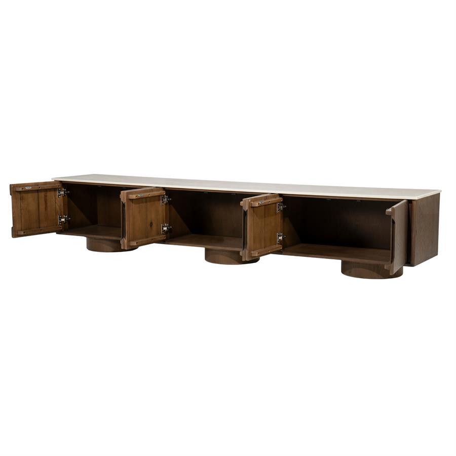 Leandro Oak Brown TV Cabinet - Eleonora