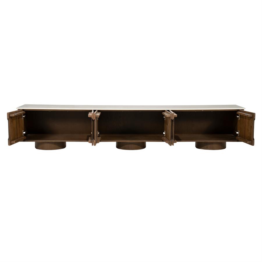 Leandro Oak Brown TV Cabinet - Eleonora