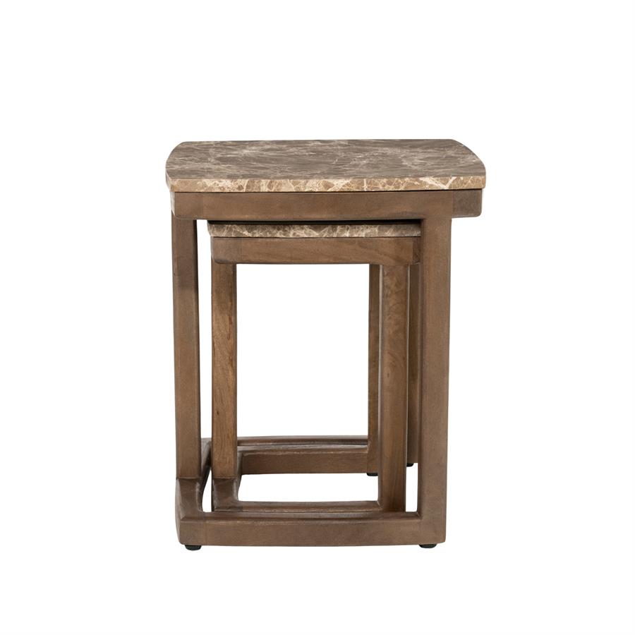 Nordin Marble Side Table Set - Eleonora